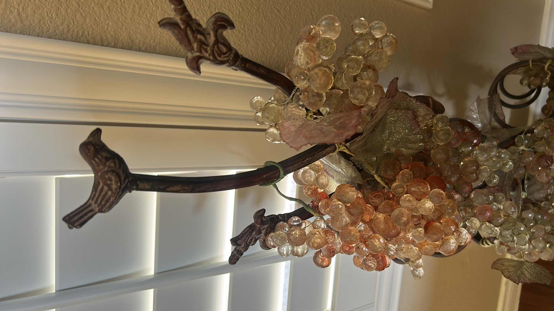 Photo 1 of LUCITE GRAPE VINES SCULPTURE H 45"
