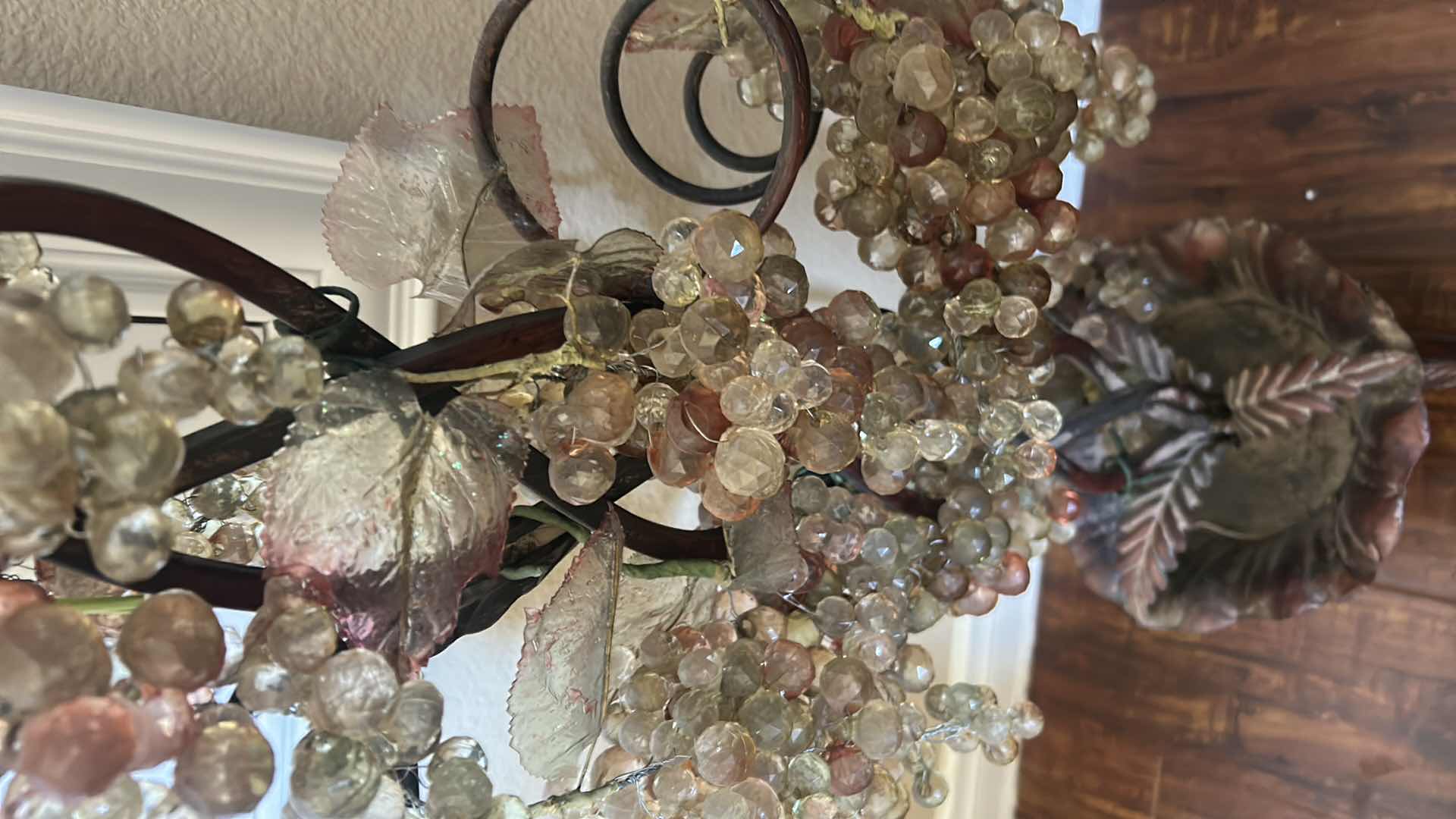 Photo 1 of LUCITE GRAPE VINES SCULPTURE H 45"