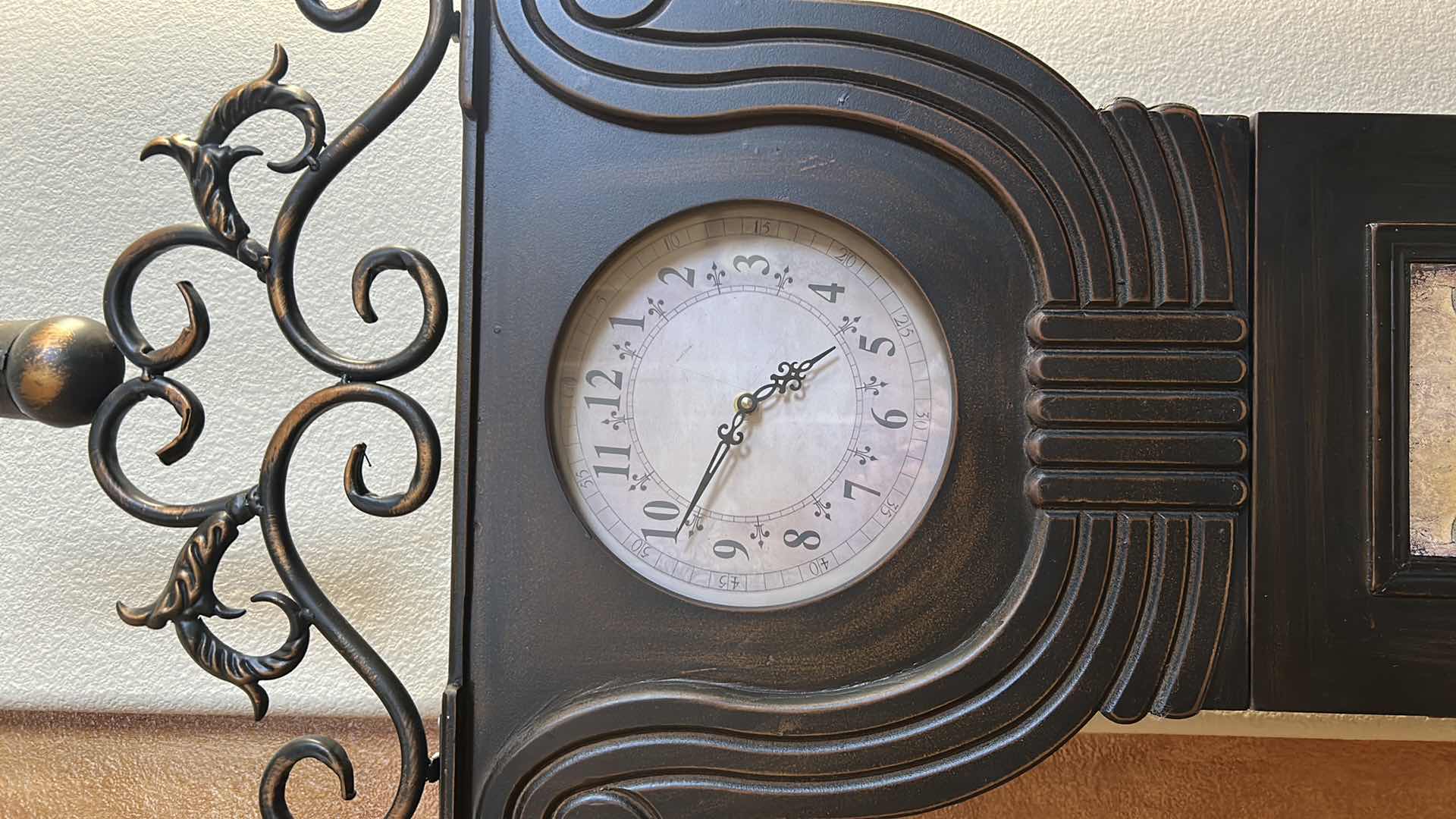 Photo 1 of DOLL HOUSE STYLE FLOOR CLOCK W DECORATIVE PANELS H 80"