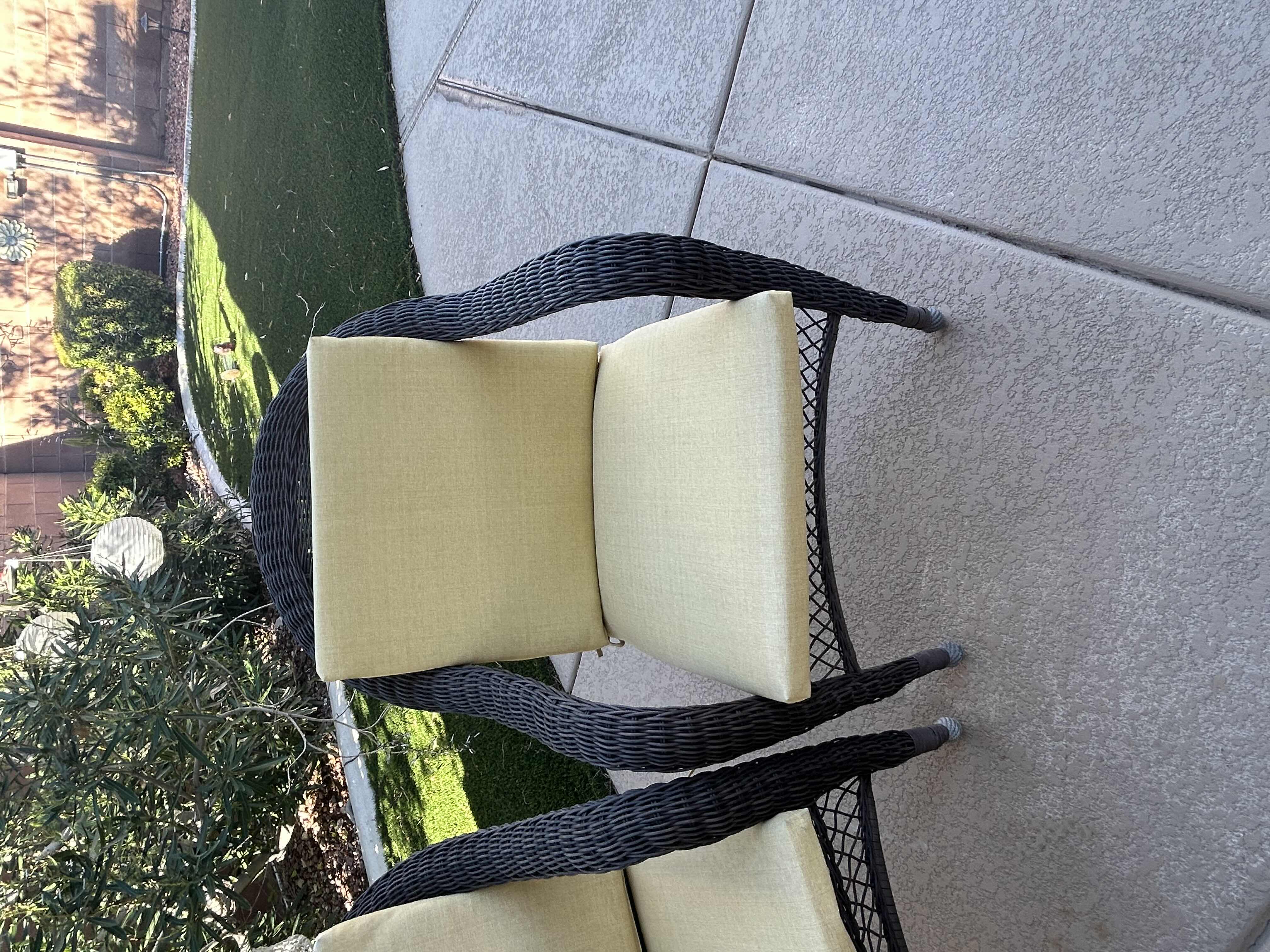 Photo 1 of 2- RESIN WICKER OUTDOOR CHAIRS