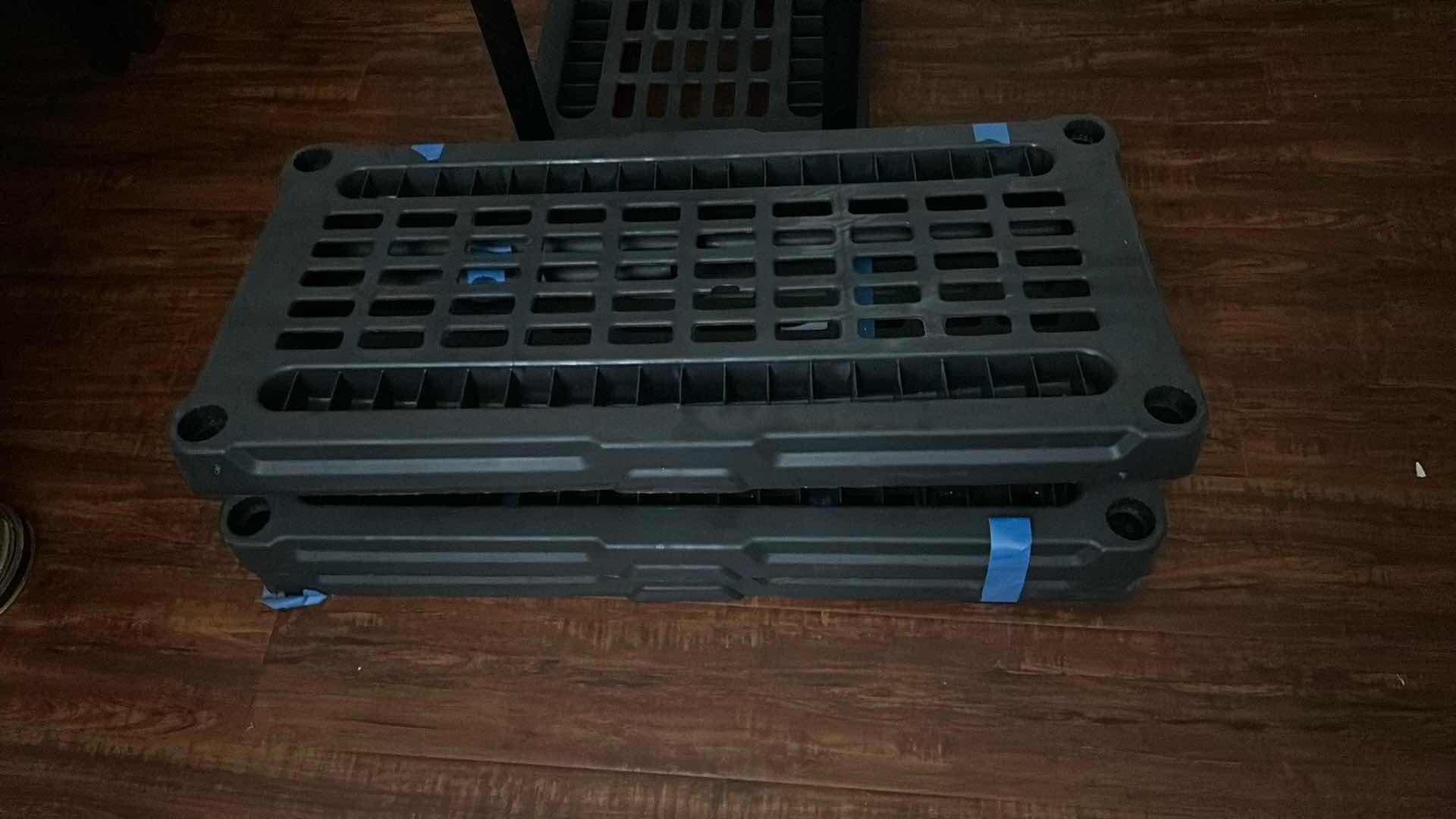 Photo 1 of 5 TIER PLASTIC SHELF UNIT 36"X 15" H 21" SINGLE SHELF