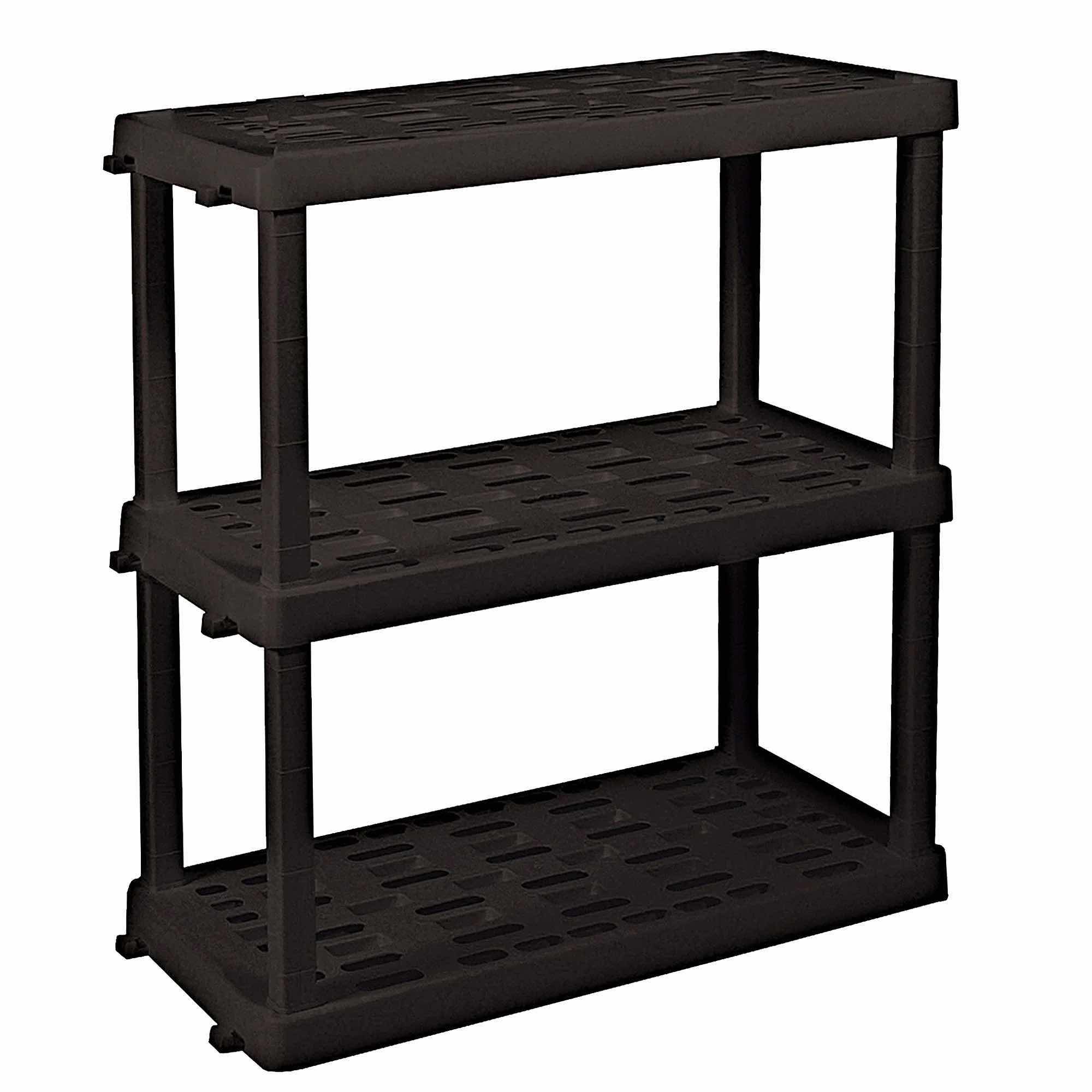 Photo 1 of 5 TIER PLASTIC SHELF UNIT 36"X 15" H 21" SINGLE SHELF