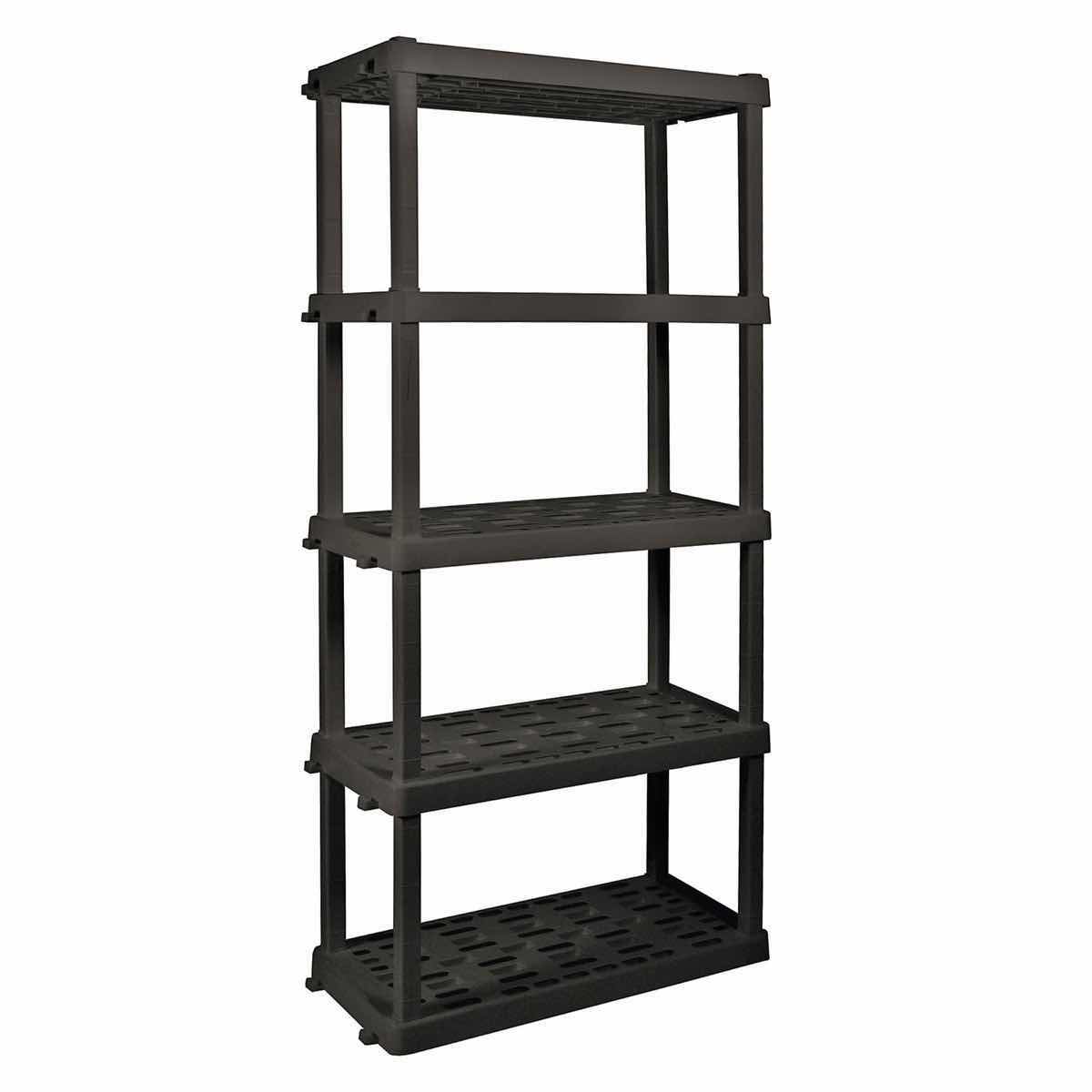 Photo 1 of 5 TIER PLASTIC SHELF UNIT 36"X 15" H 21" SINGLE SHELF