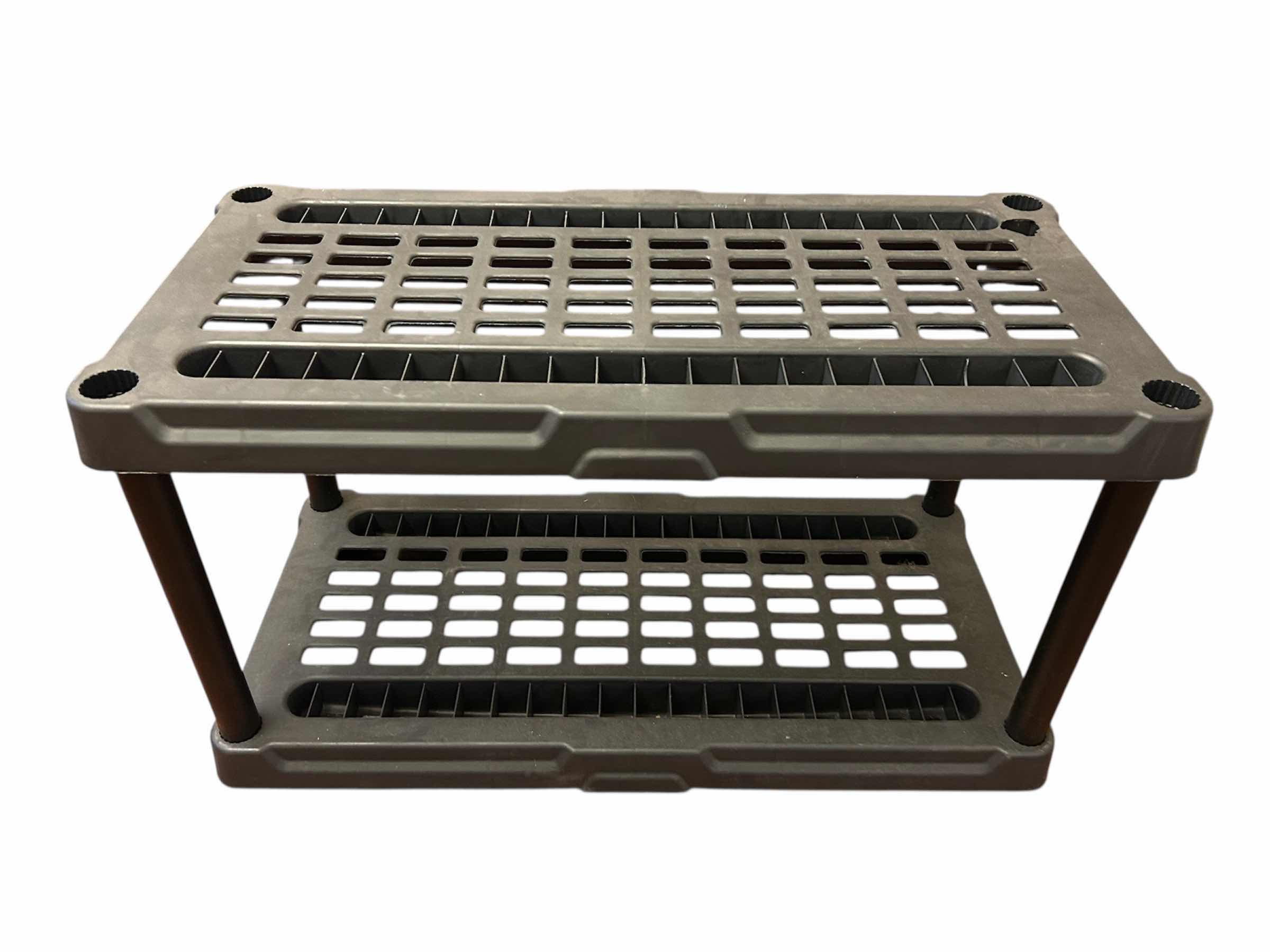 Photo 1 of 5 TIER PLASTIC SHELF UNIT 36"X 15" H 21" SINGLE SHELF