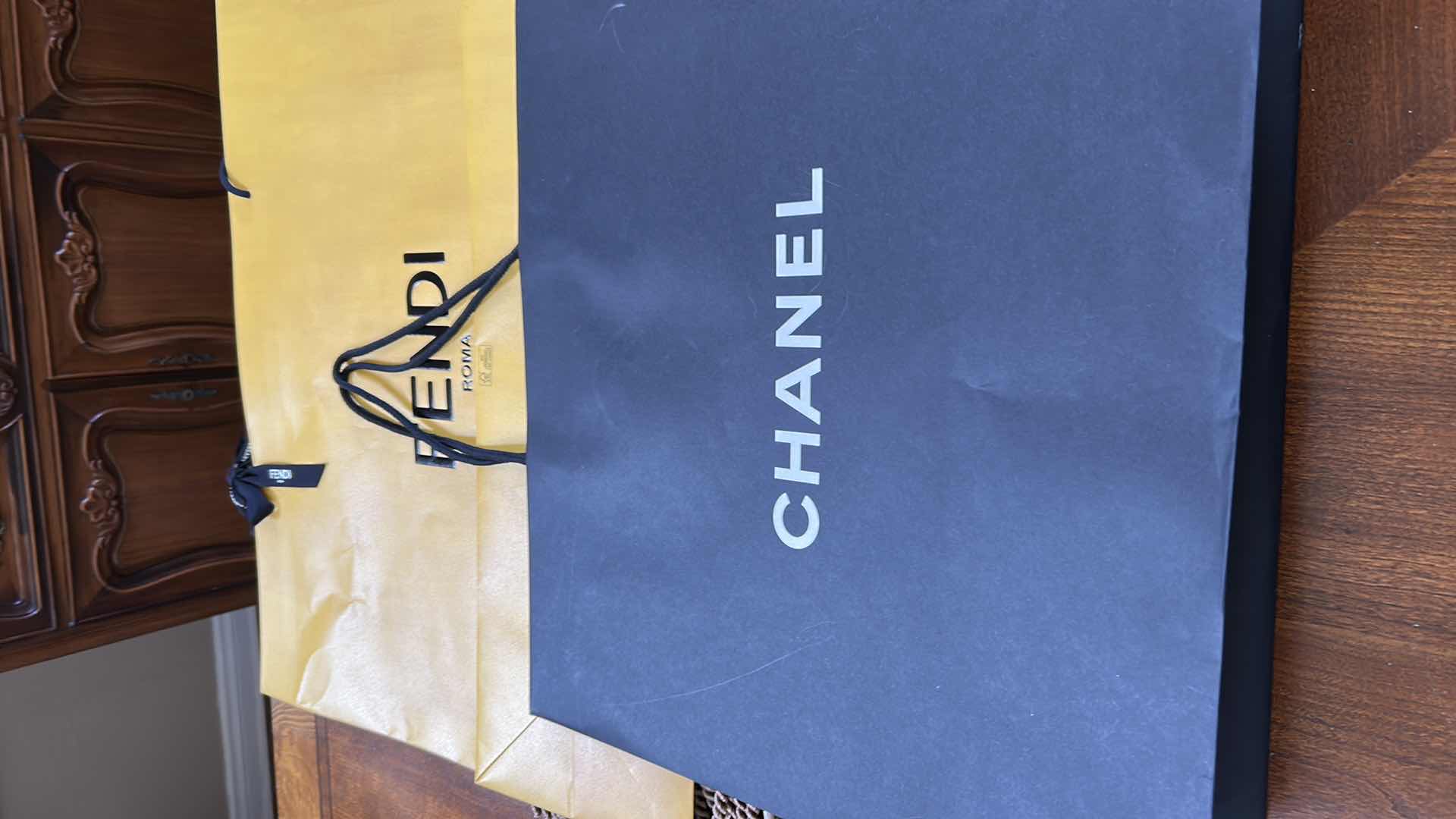 Photo 1 of 3- AUTHENTIC FENDI CHANEL SHOPPING BAG