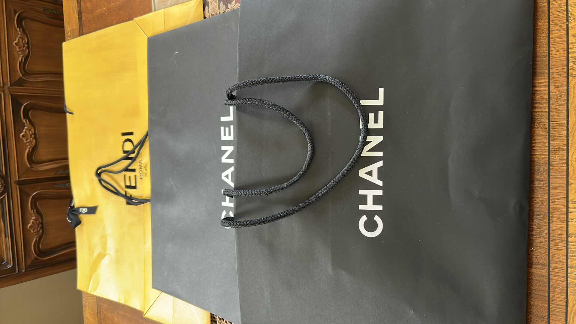 Photo 1 of 3- AUTHENTIC FENDI CHANEL SHOPPING BAG