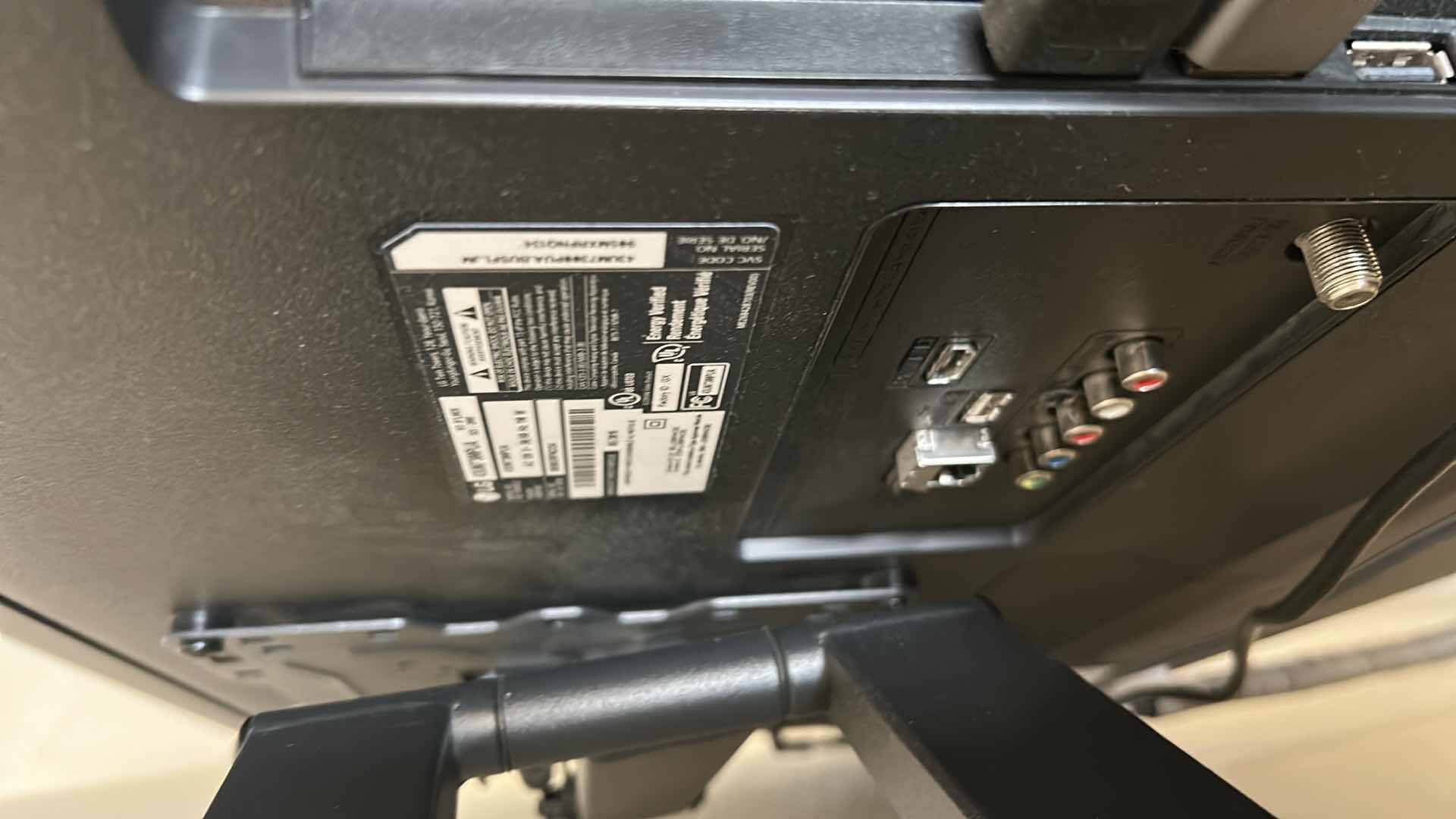 Photo 1 of 42" LG WALL MOUNT TV W REMOTE