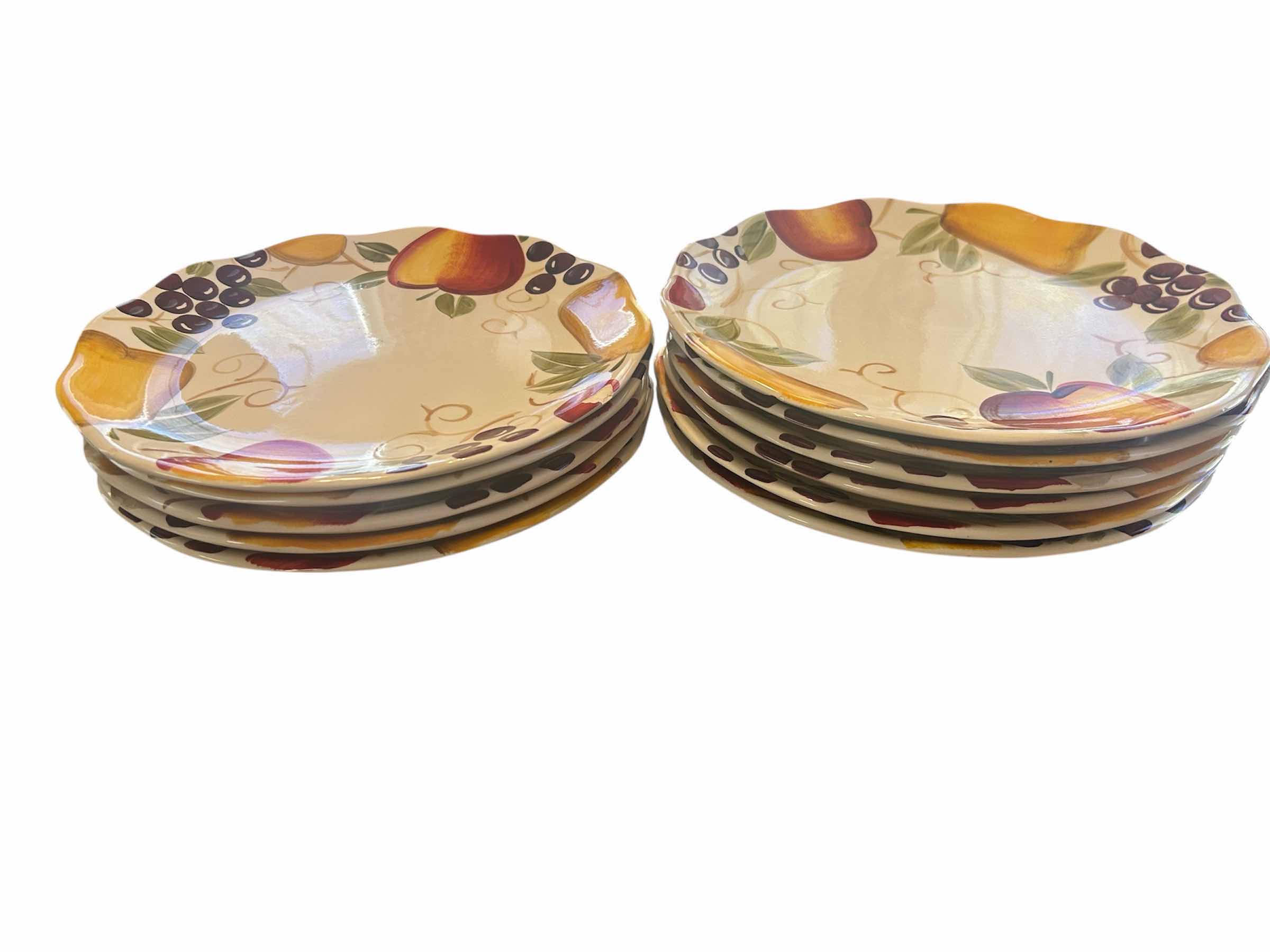 Photo 1 of 11-BELLA FRUIT DINNER PLATES BY HOME TRENDS