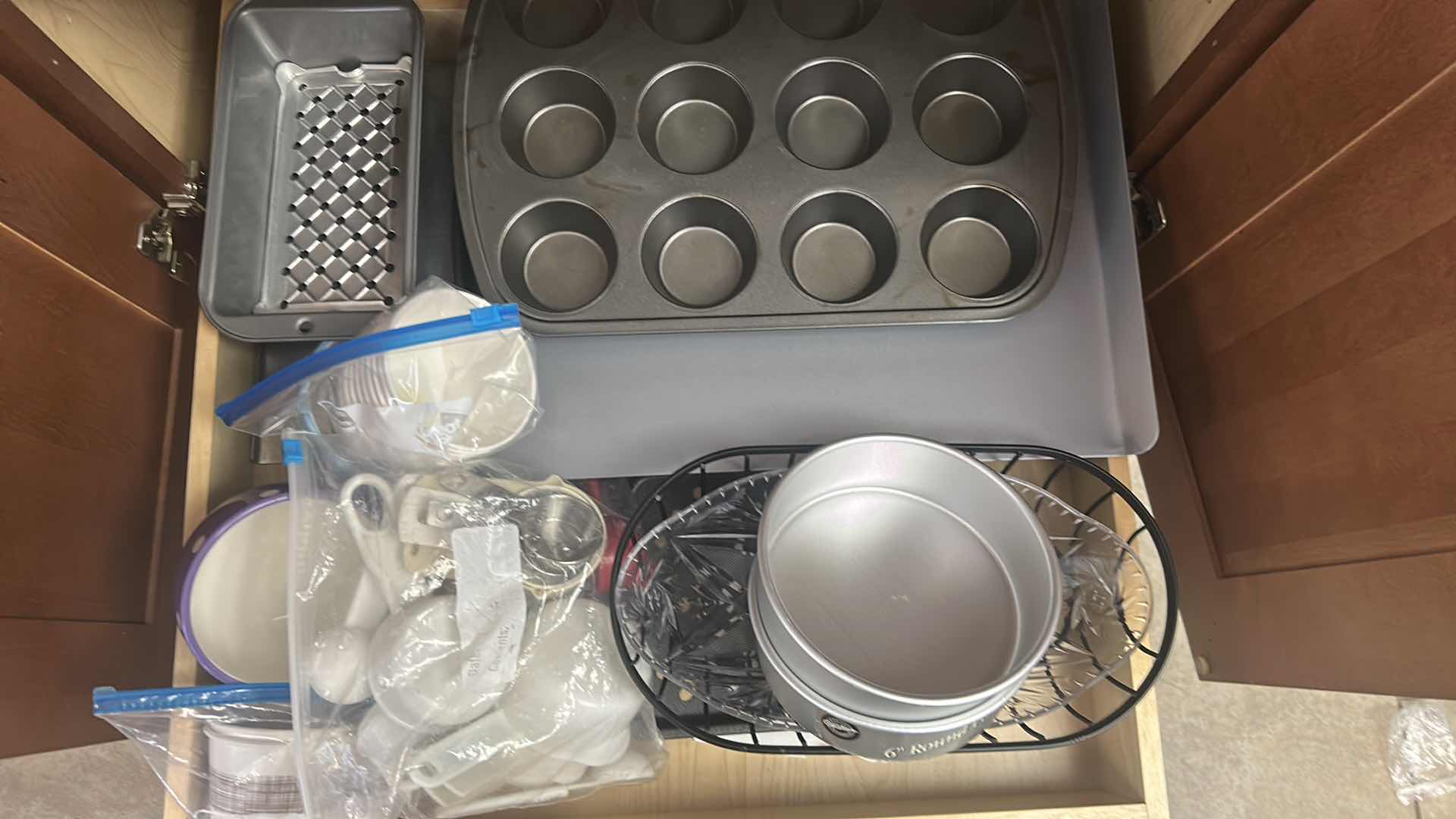 Photo 1 of CONTENTS OF 2 SHELVES BAKING ITEMS