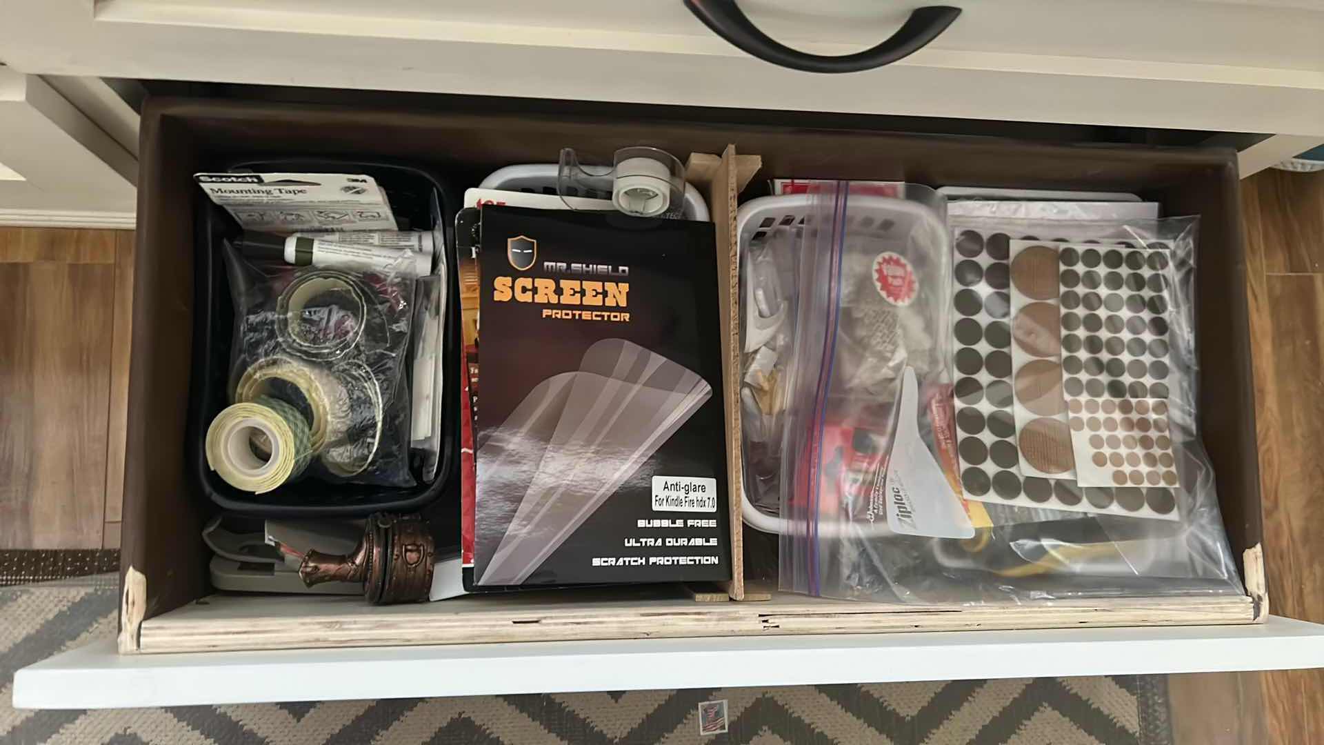 Photo 1 of CONTENTS OF 2 DRAWERS OFFICE SUPPLIES