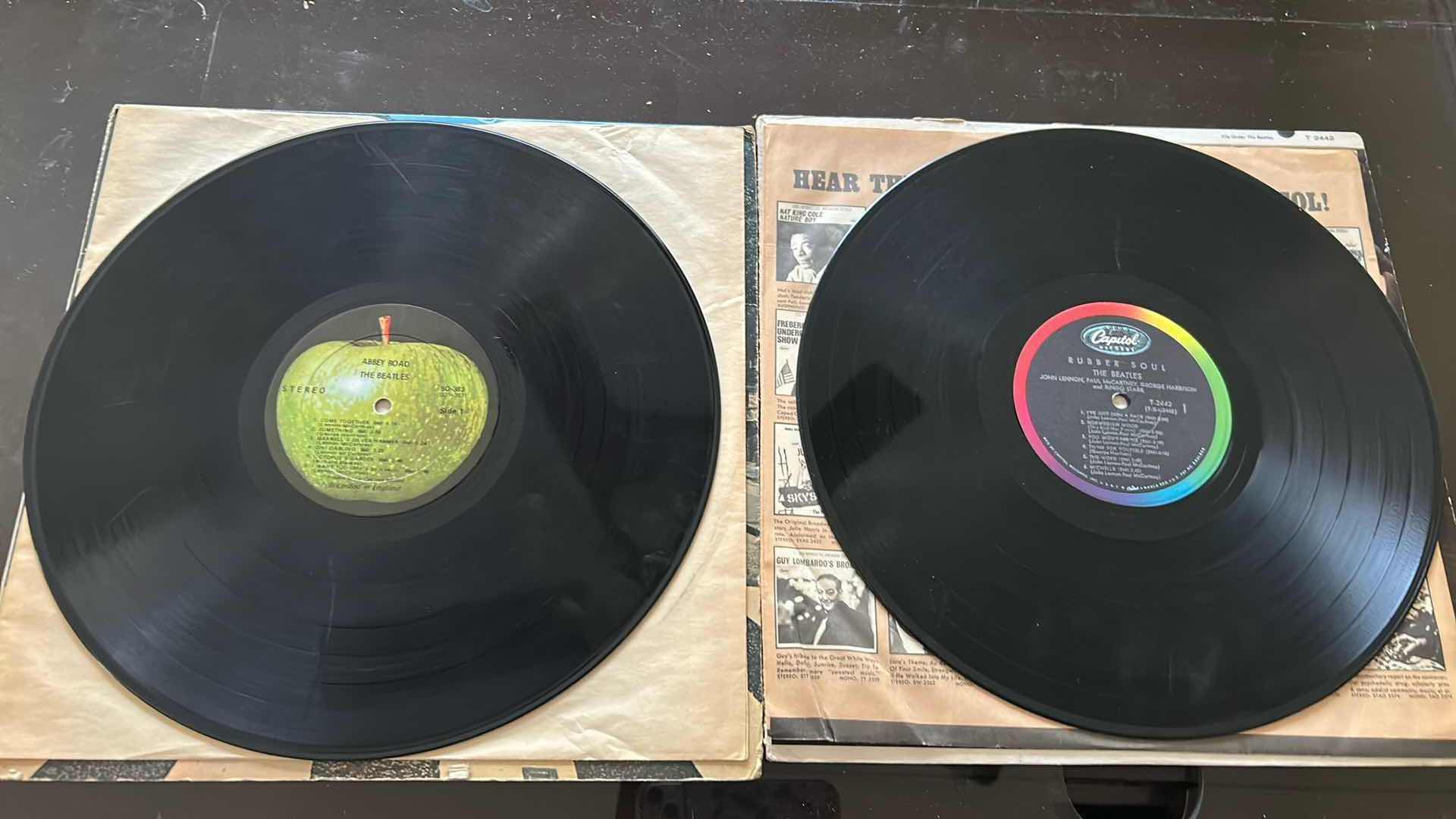 Photo 1 of 2- COLLECTABLE VINTAGE ALBUMS BY THE BEATLES RUBBER SOUL T 2442 AND ABBEY ROAD