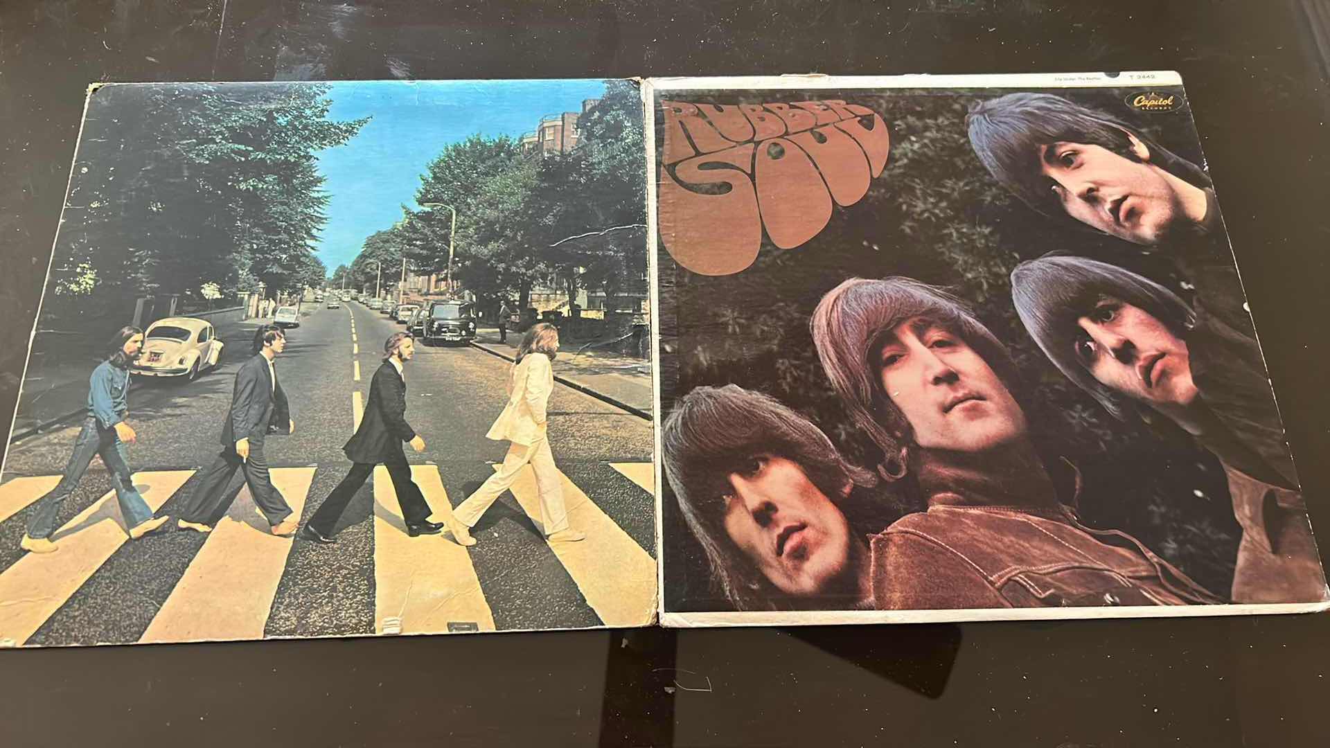 Photo 1 of 2- COLLECTABLE VINTAGE ALBUMS BY THE BEATLES RUBBER SOUL T 2442 AND ABBEY ROAD