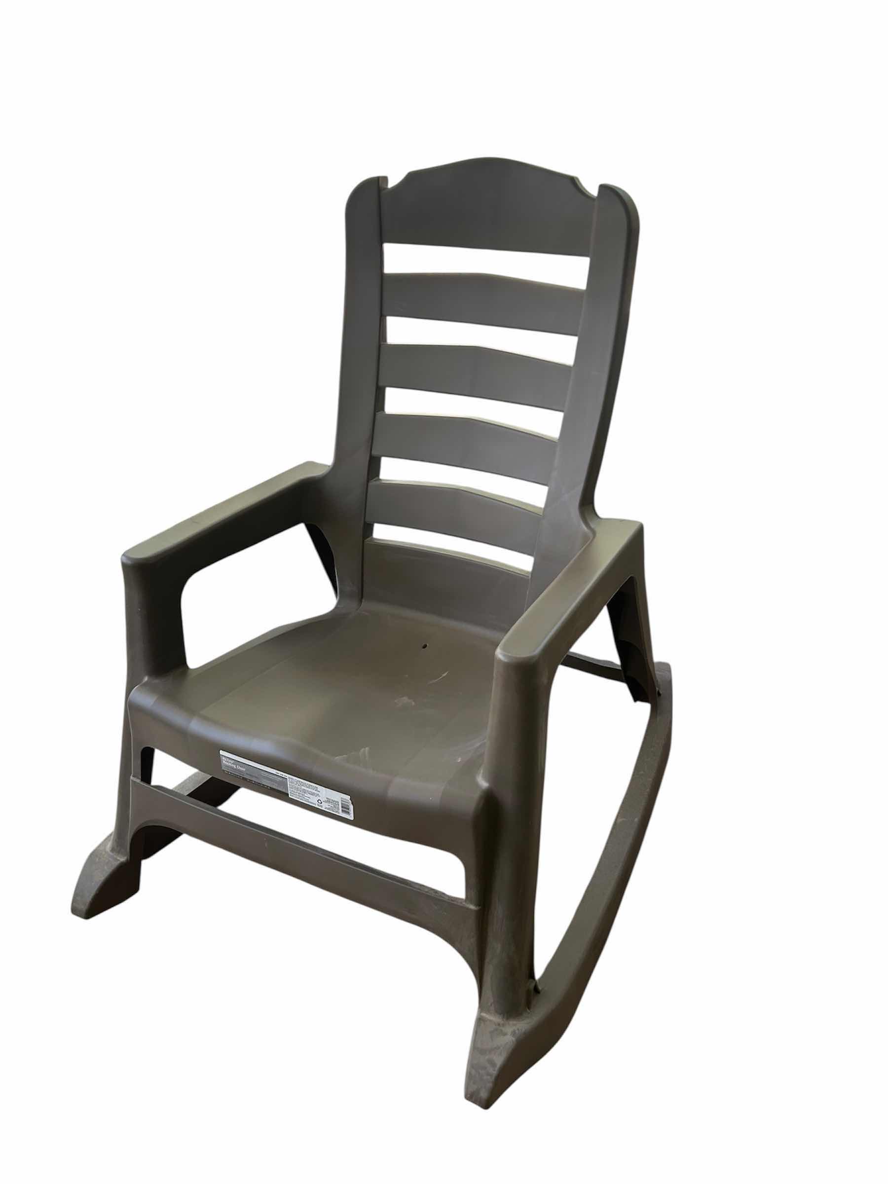 Photo 1 of ADAMS BIG EASY STACKING ROCKING CHAIR DURABLE RESIN