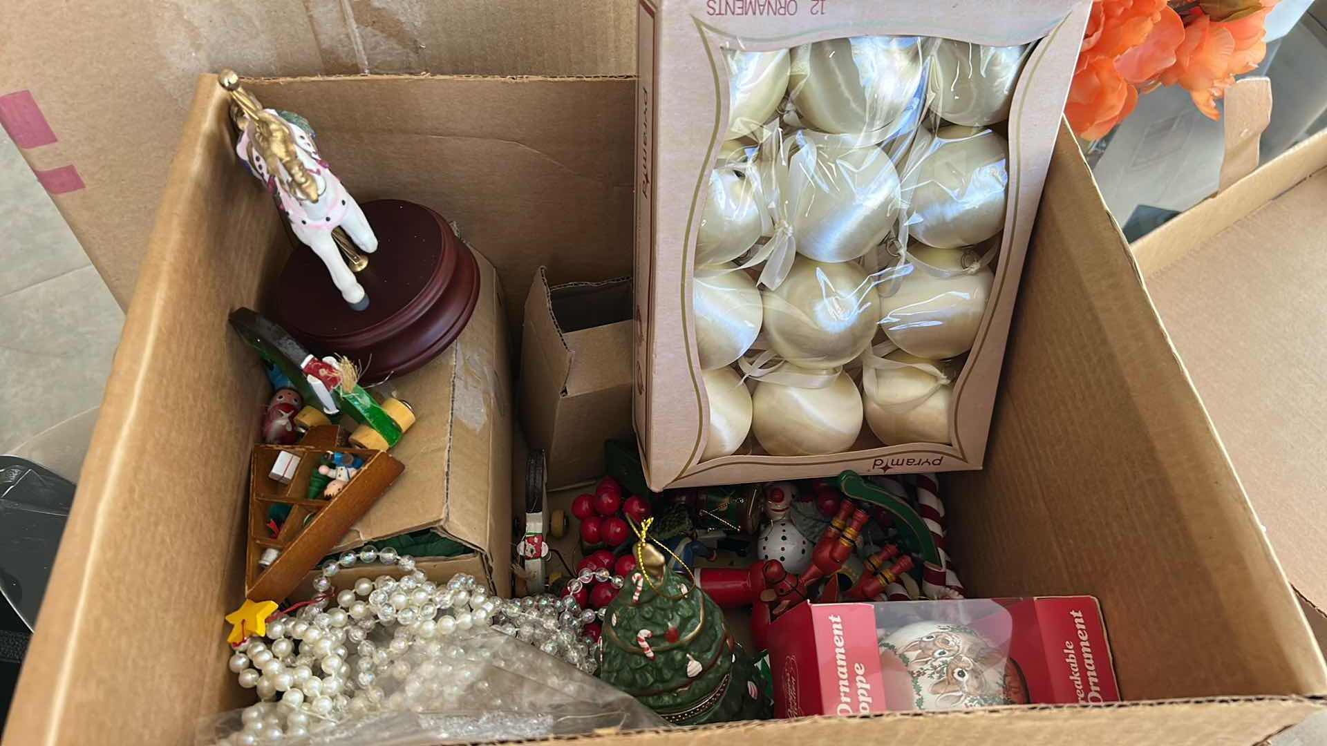 Photo 1 of CONTENTS OF BOX CHRISTMAS DECORATIONS