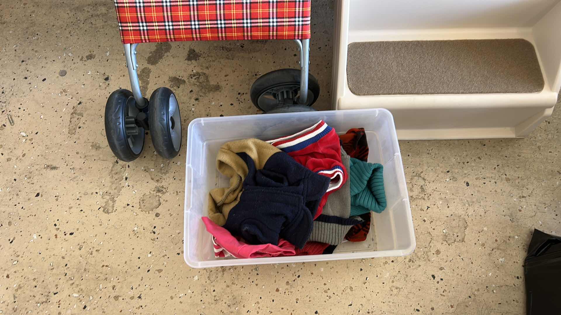 Photo 1 of DOG STROLLER, STAIRS, CLOTHING