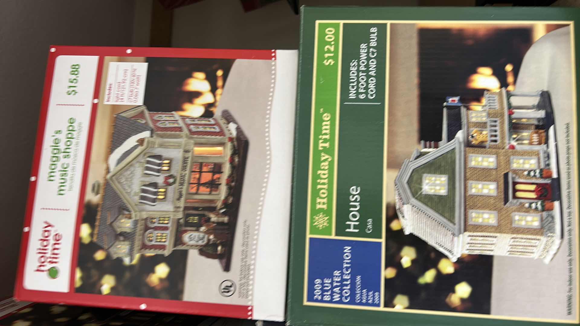 Photo 1 of CHRISTMAS VILLAGE PIECES AND LANTERNS