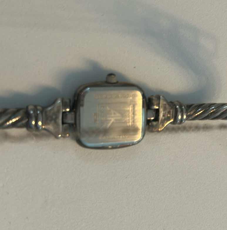 Photo 1 of ANNE KLEIN STERLING SILVER BRACELET WATCH ROPE STYLE BAND STAMPED 925 STERLING