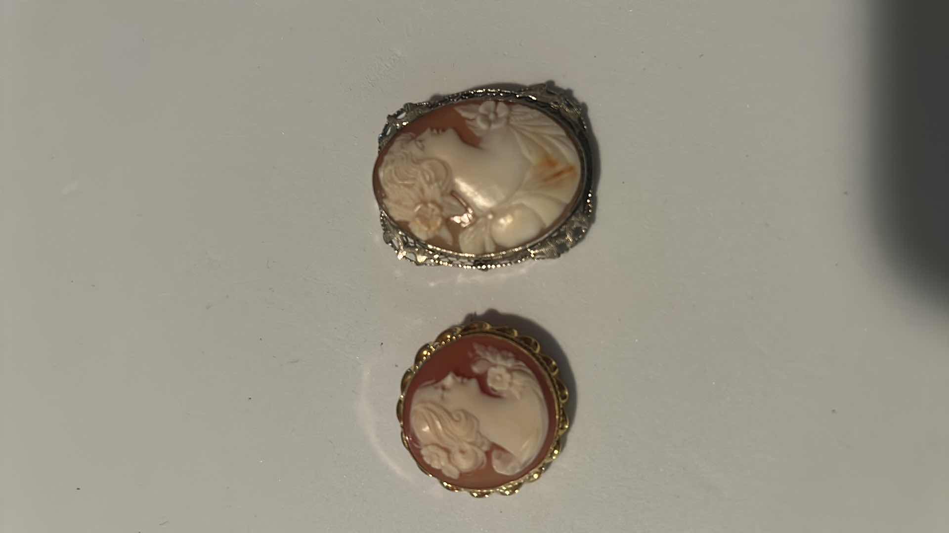 Photo 1 of 3- VINTAGE SHELL CAMEOS