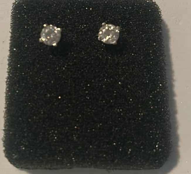 Photo 1 of DIAMOND LOOK STUD EARRINGS 1/2 CT