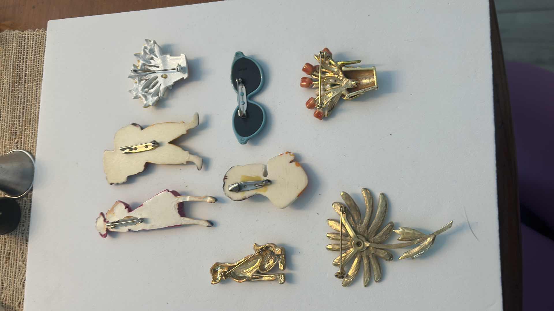 Photo 1 of 8- VINTAGE STYLE ENAMEL BROOCHES AND PINS