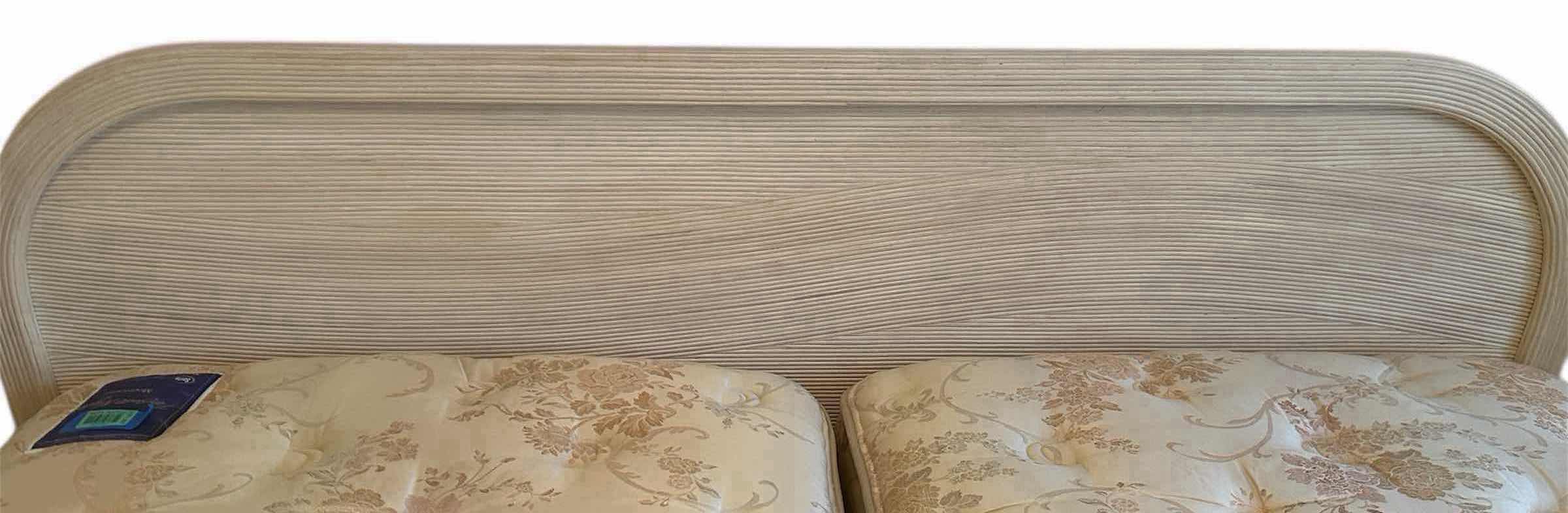 Photo 1 of KING SIZE LIGHT COLORED HEADBOARD W DISTINCTIVE 3 D WAVE PATTERN
MATTRESS SOLD SEPARATELY