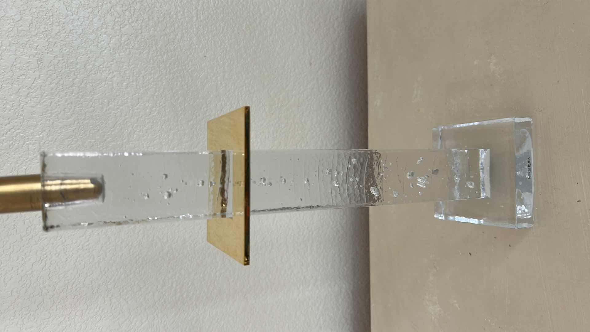 Photo 1 of KOSTA BODA ICE PILLAR TOWER CANDLESTICK FROM SWEDEN H 27"