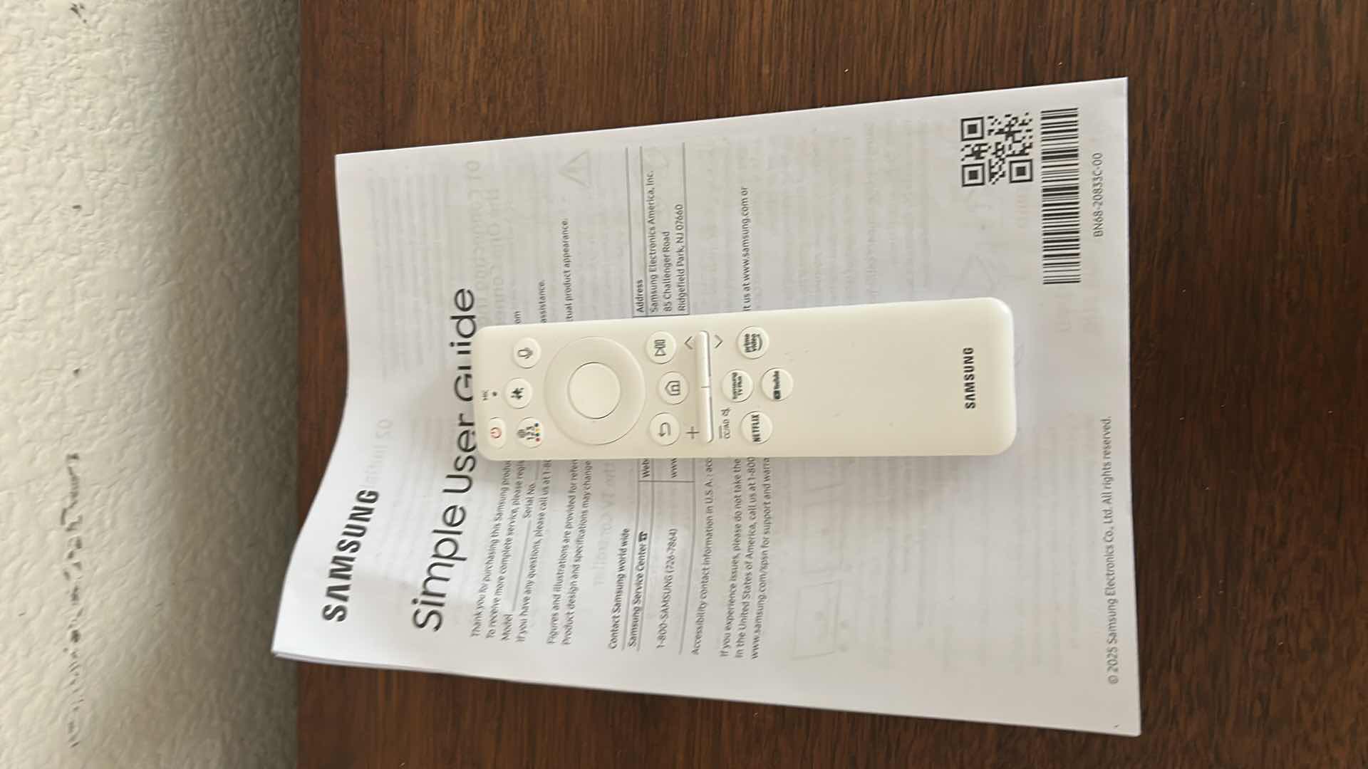 Photo 1 of 50" SAMSUNG TV/MONITOR W. REMOTE & WALL MOUNT