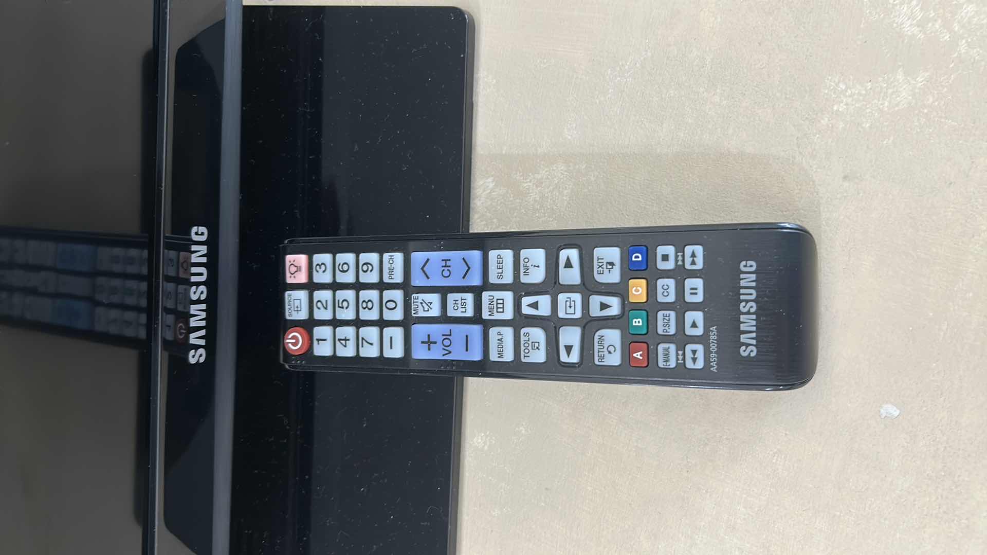 Photo 1 of 24" SAMSUNG TV ON PEDESTAL W REMOTE