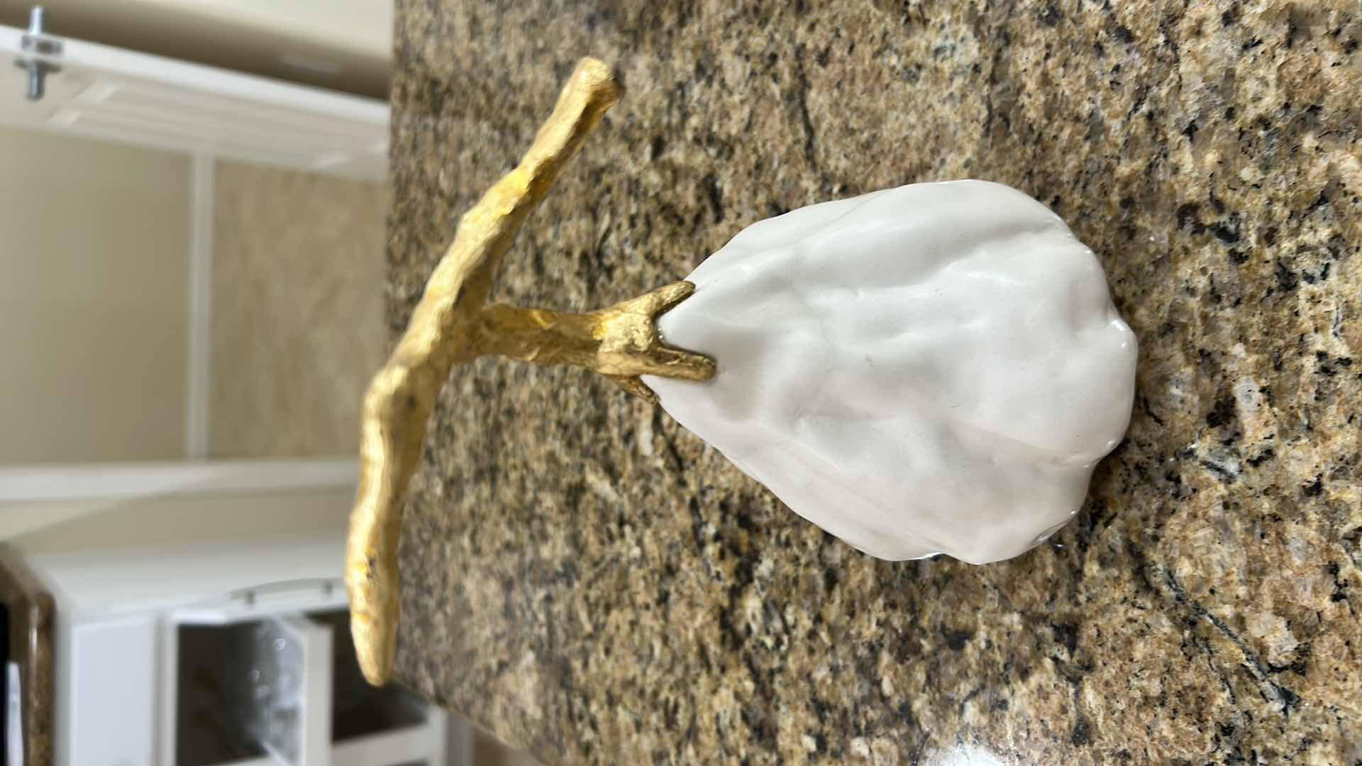 Photo 1 of 3 DECORATIVE SCULPTURES BY STUDO B MAGENTA WHITE H 10" 8" 5"