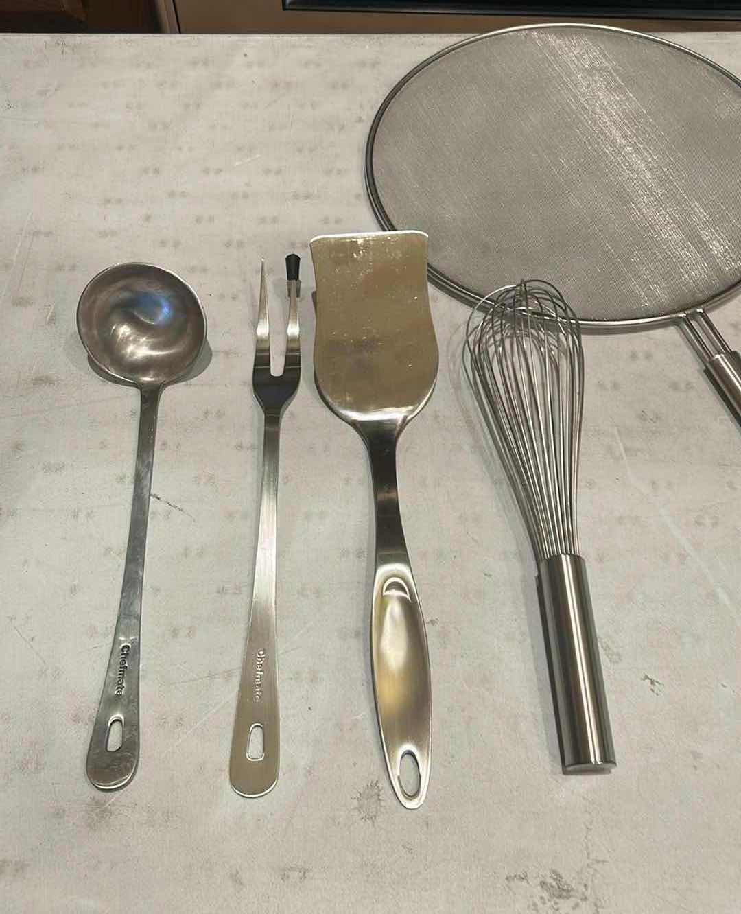 Photo 1 of 5- SILVER COOKING UTENSILS