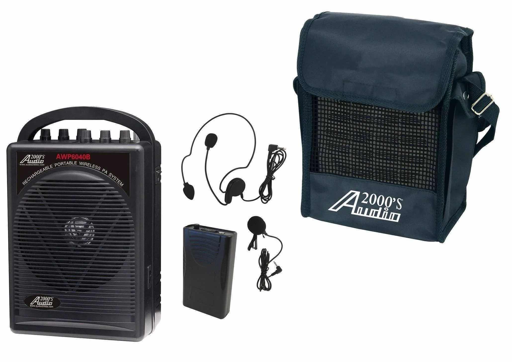 Photo 1 of AUDIO 2000’S RECHARGEABLE PORTABLE WIRELESS PA SYSTEM MODEL AWP6040B-M $140
