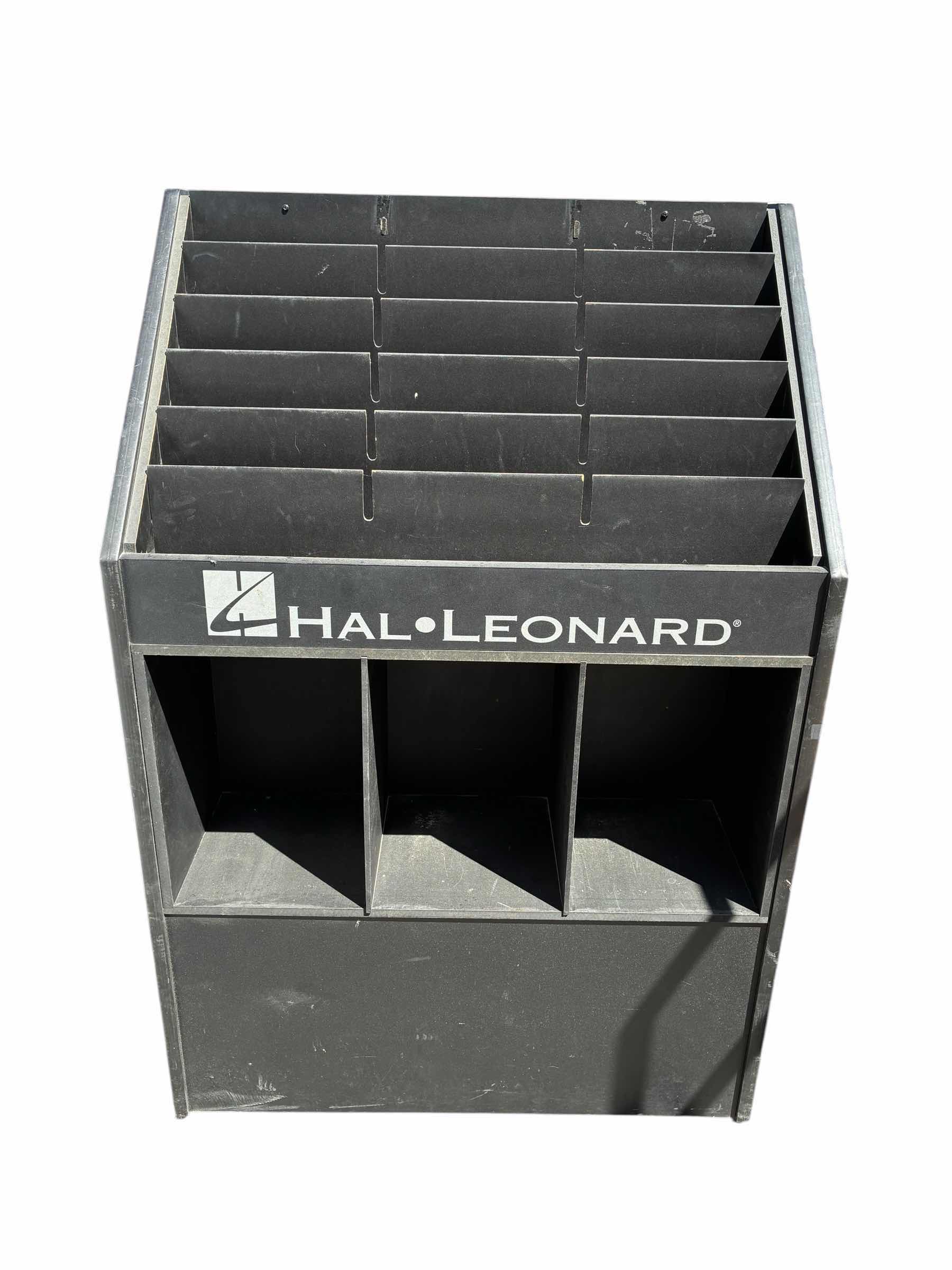 Photo 1 of HAL LEONARD RECORD/MAGAZINE ROLLING DISPLAY RACK 32” X 18” H47.5”