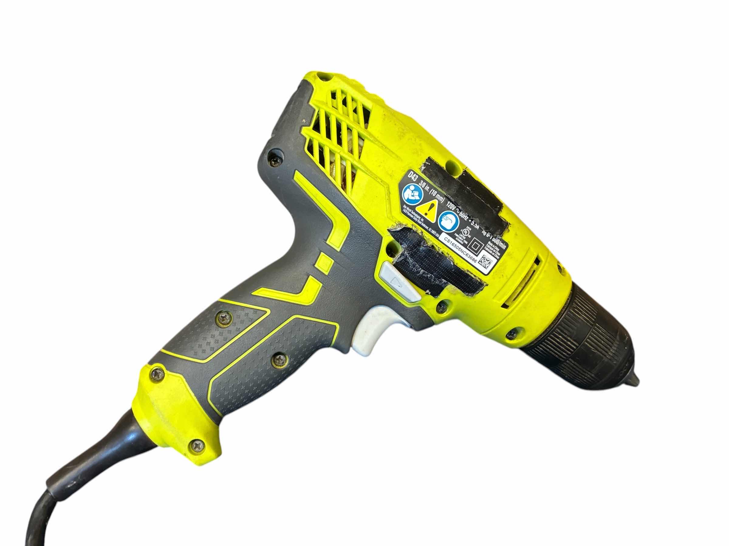 Photo 1 of RYOBI 3/8” CORDED DRILL D43