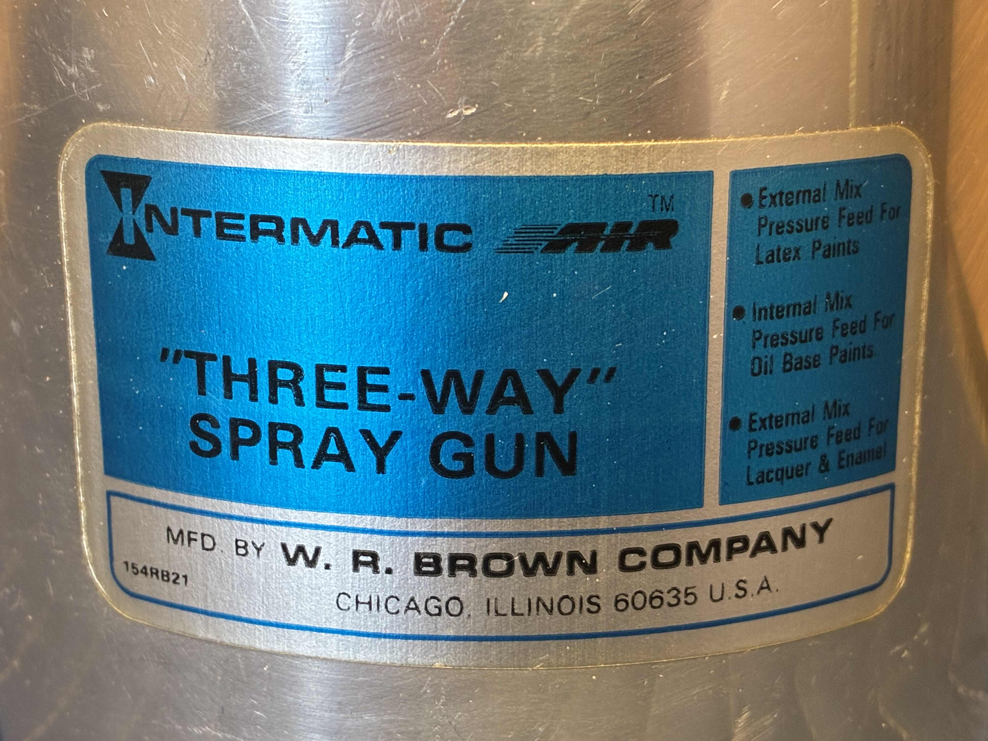 Photo 1 of W.R. BROWN COMPANY INTERMATIC AIR THREE-WAY SPRAY GUN