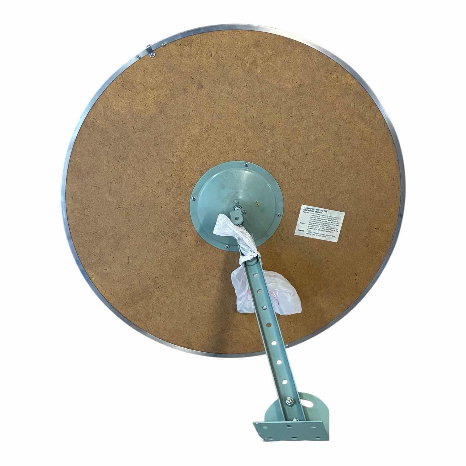 Photo 1 of INDUSTRIAL ROUND ACRYLIC MIRROR 26” $95