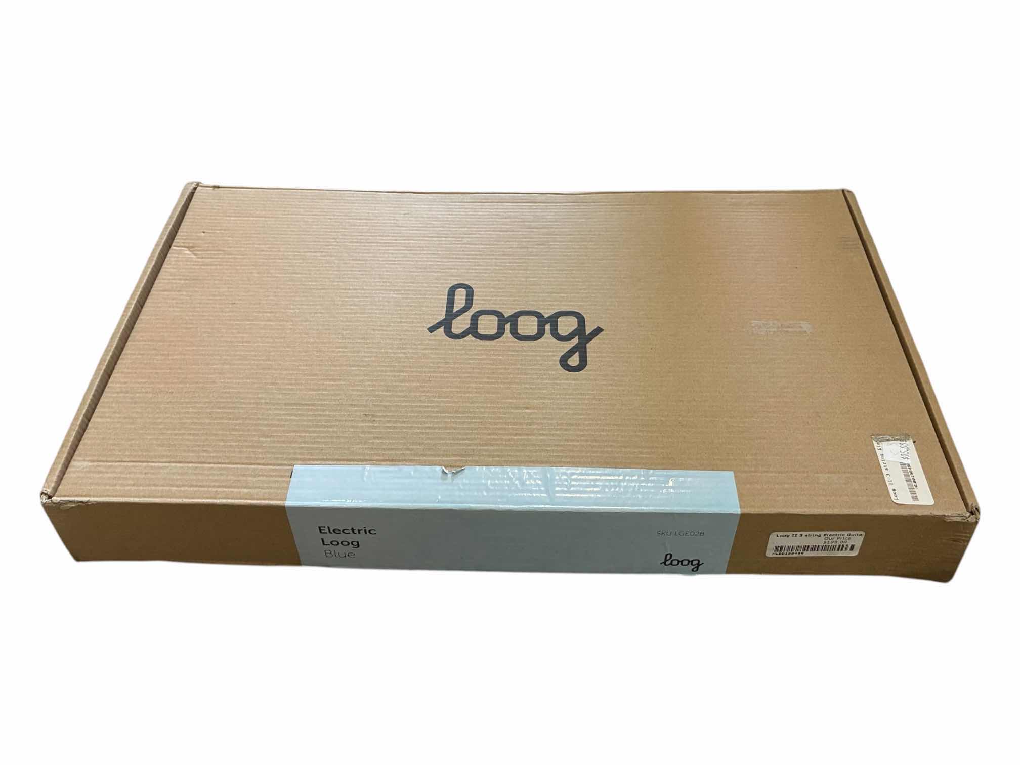 Photo 1 of LOOG II ELECTRIC BLUE 3-STRING GUITAR LGE02B $200