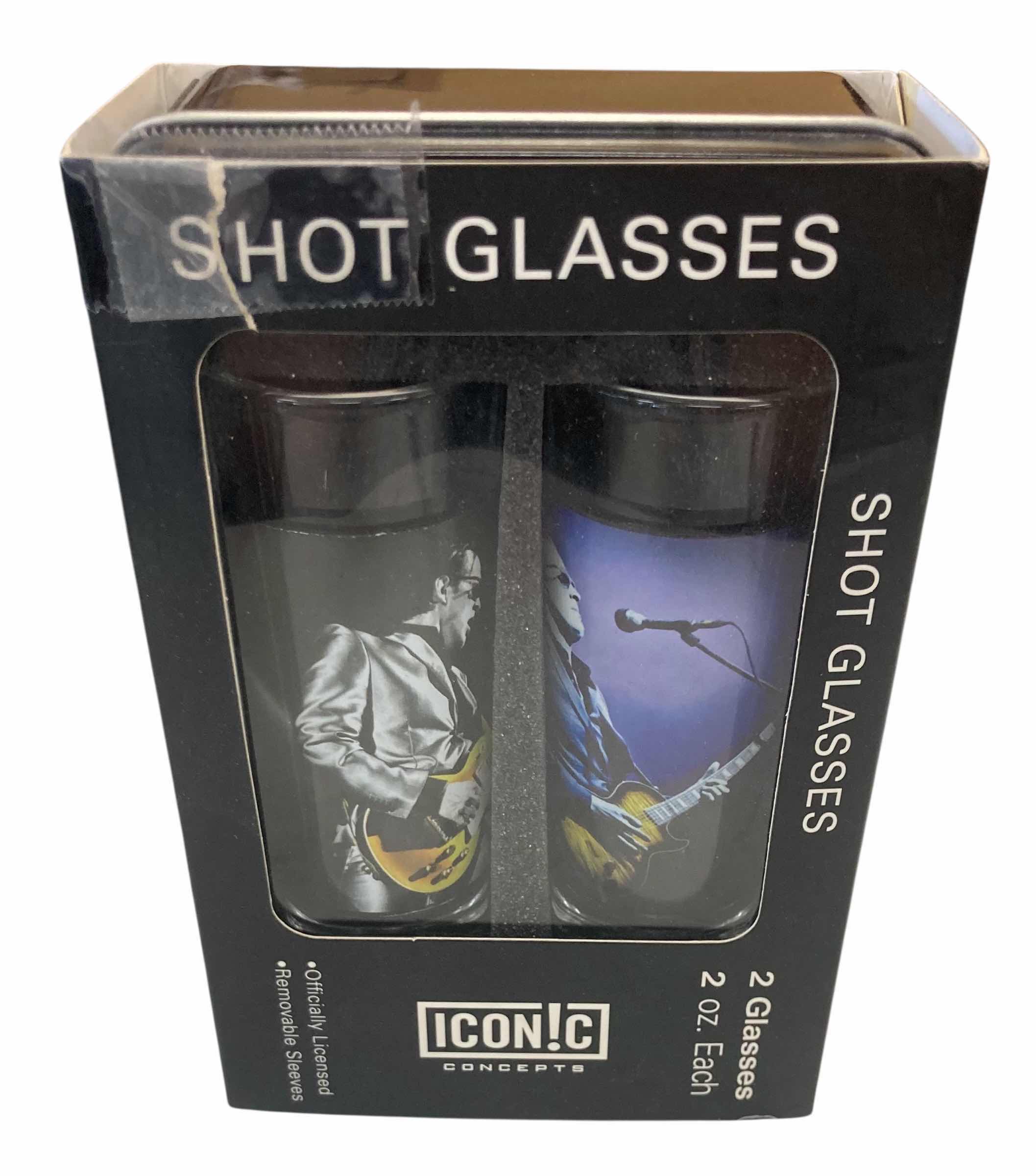 Photo 1 of NEW ICONIC CONCEPTS JOE BONAMASSA SHOT GLASSES 2-PACK