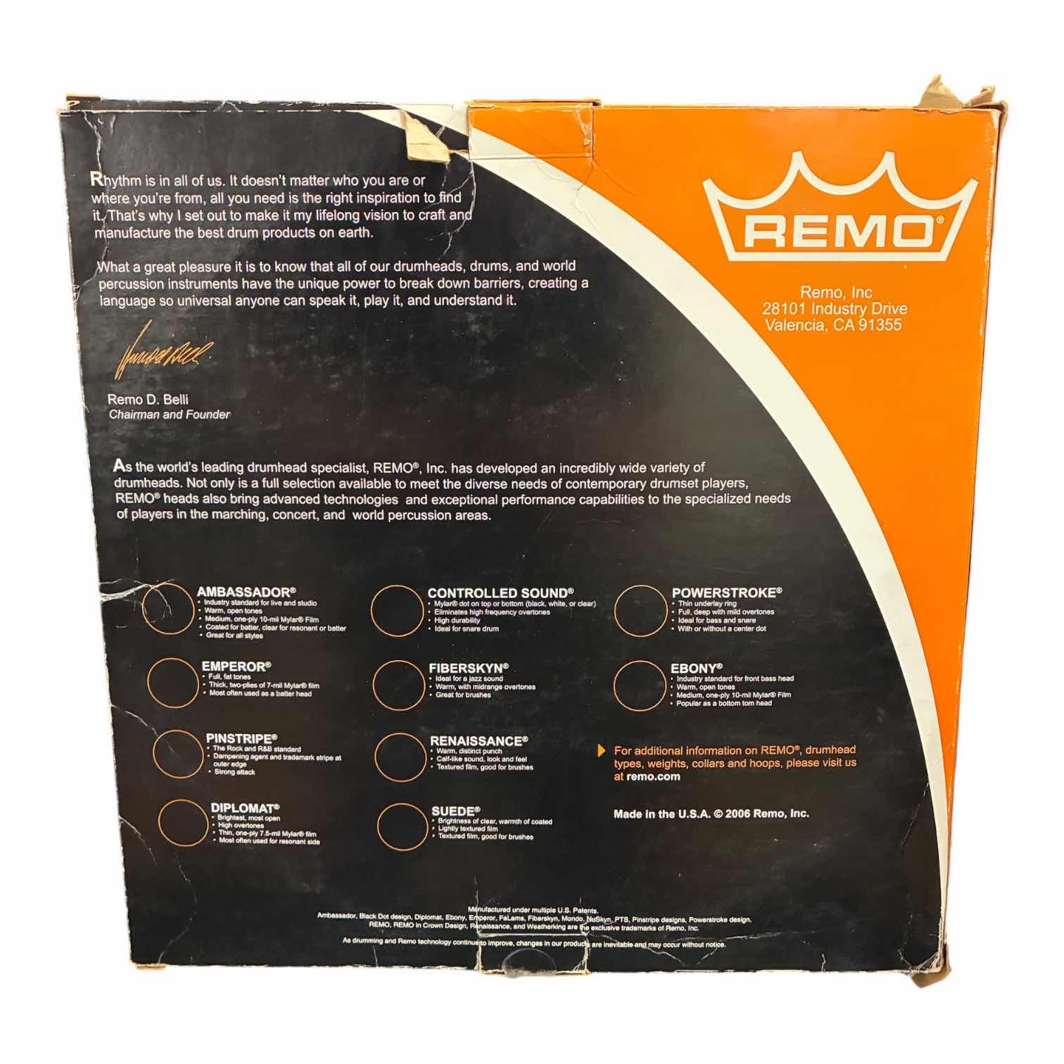 Photo 1 of NIB REMO 14” WHITE MAX TECHNORA ARAMID FIBER DRUMHEAD