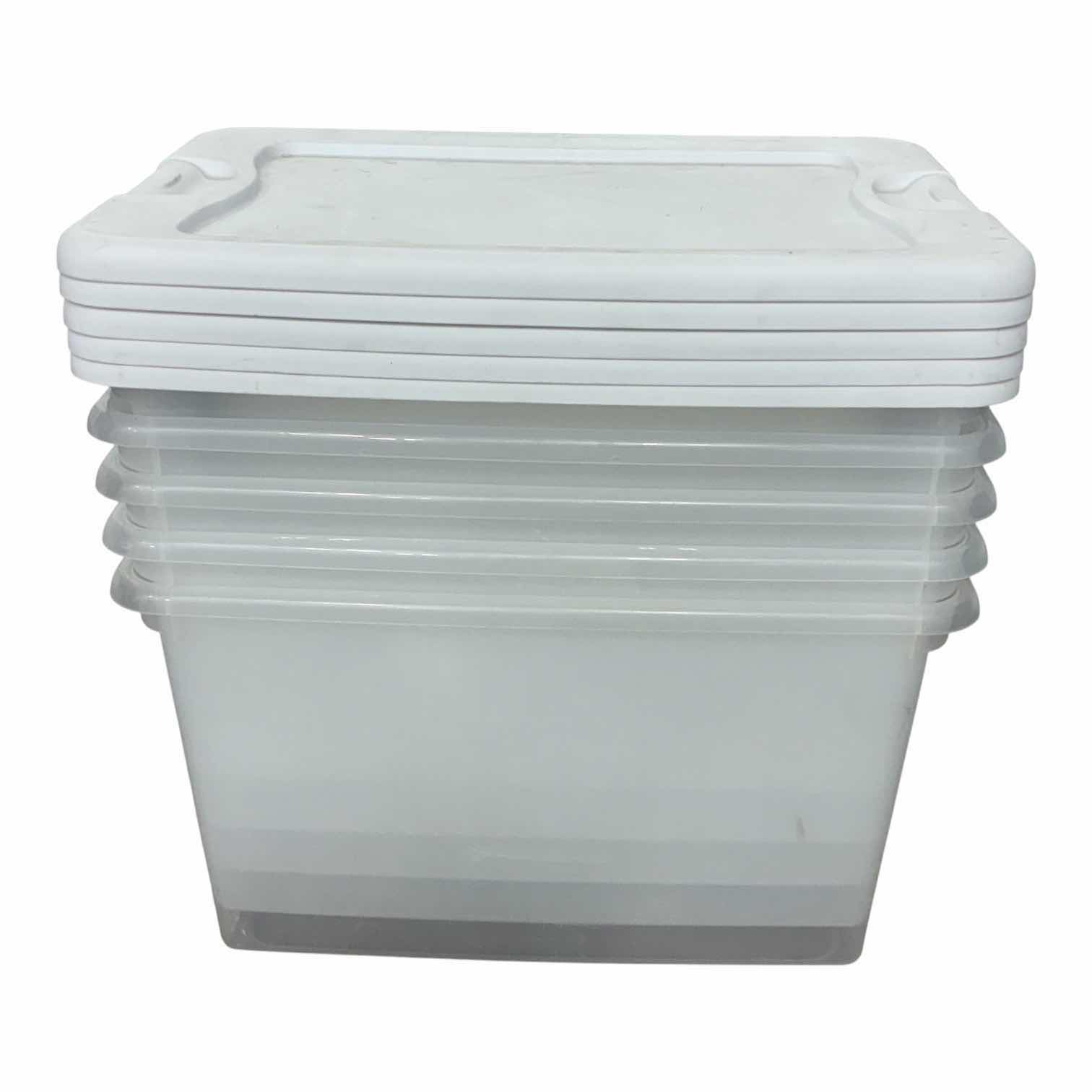 Photo 1 of STERILITE STORAGE BINS W LID (5) 23” X 16” H13”