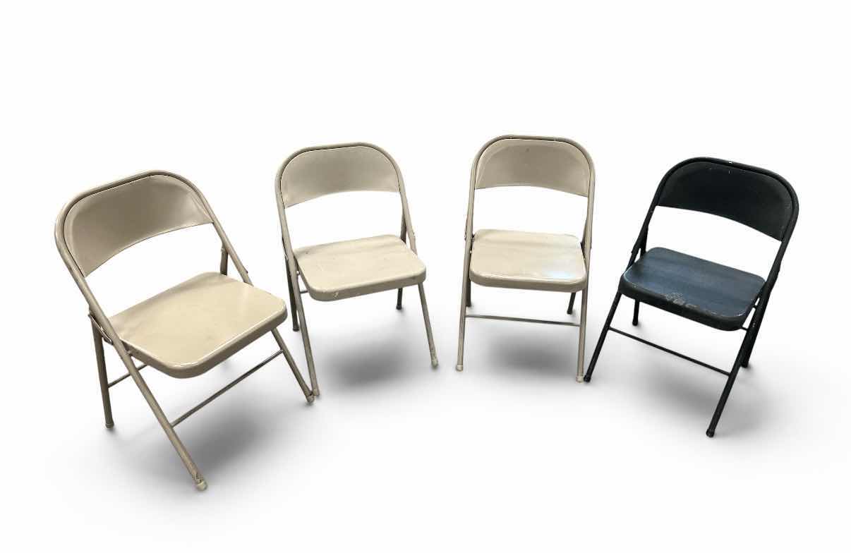Photo 1 of 4 METAL FOLDING CHAIRS