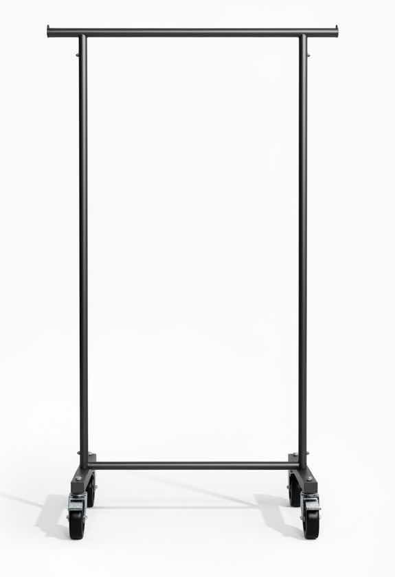 Photo 1 of METAL CLOTHES RACK 43” WIIDTH