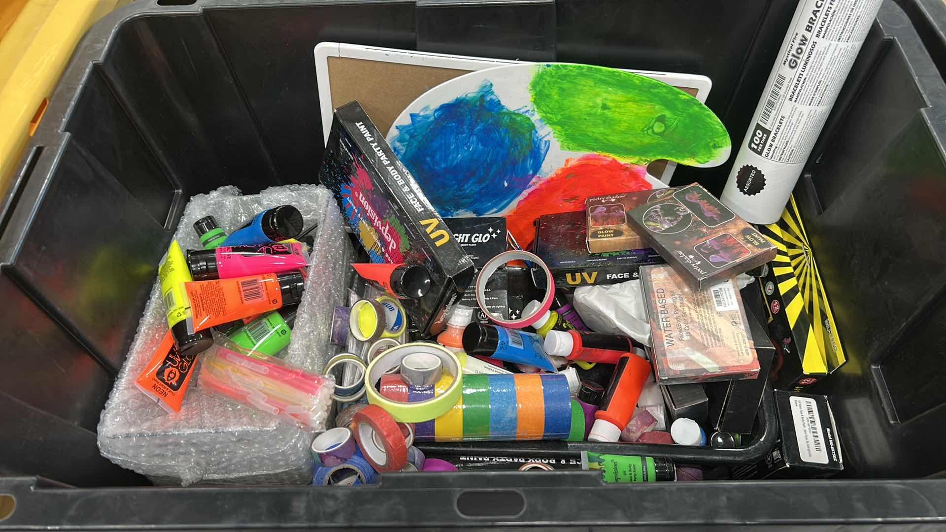 Photo 1 of NEON PAINTING SUPPLIES, LIGHT UP BRACELET AND MORE