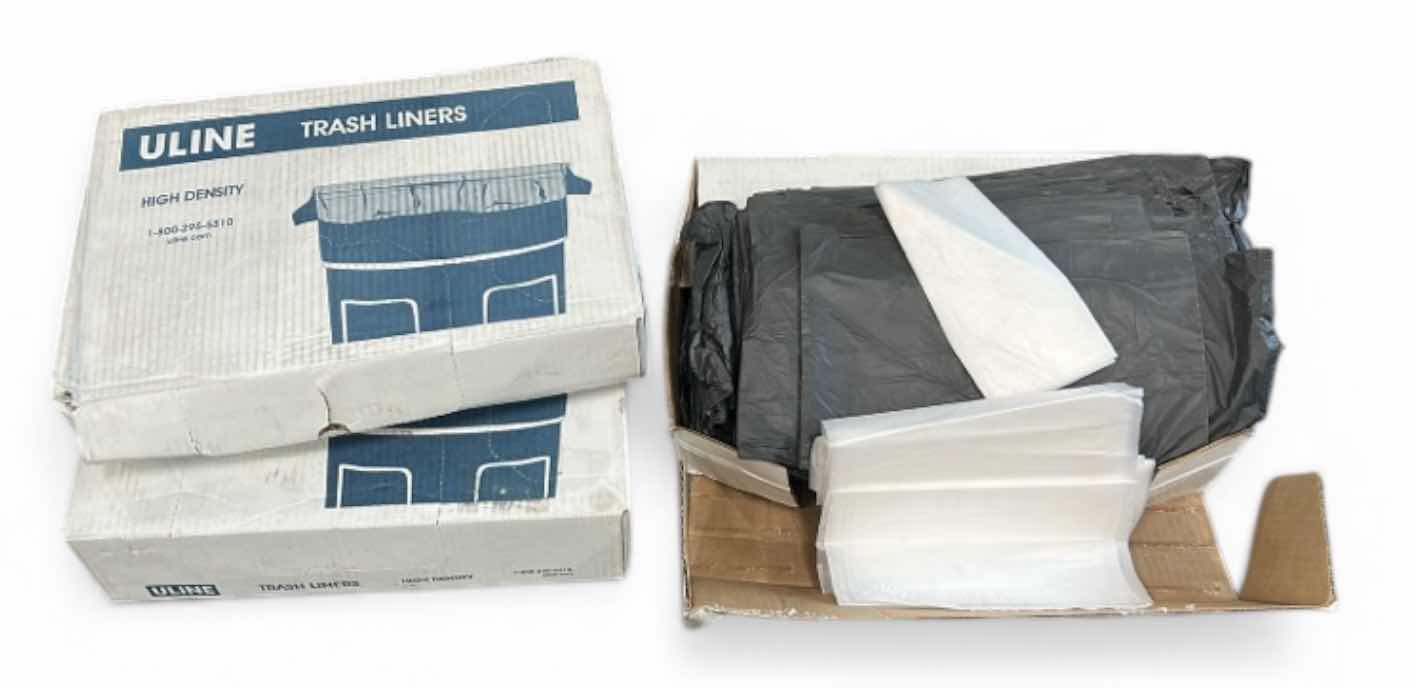 Photo 1 of 3 BOXES OF ULINE TRASH LINERS