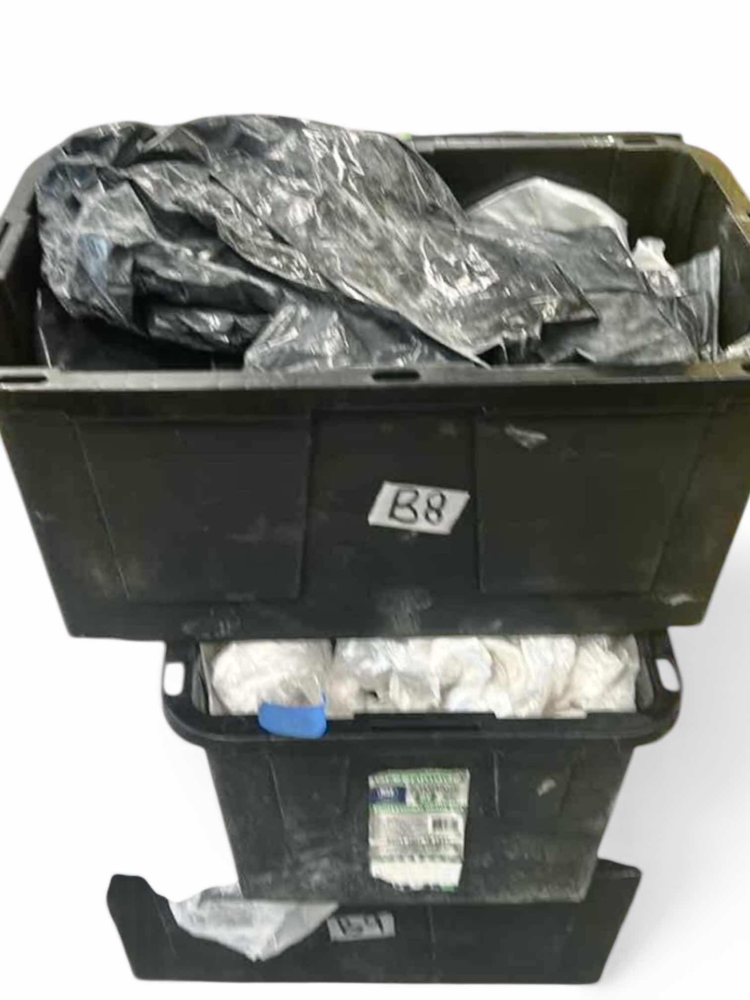 Photo 1 of 3 TOTES OF TRASH BAGS / VARIOUS SIZES