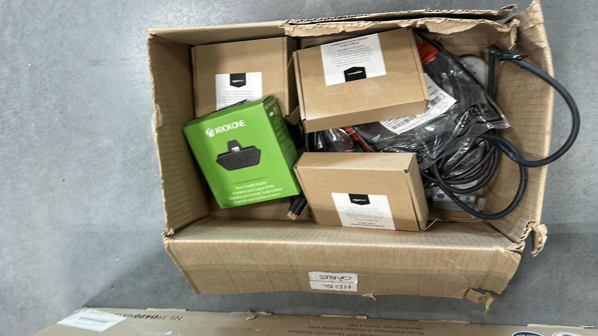 Photo 1 of BOX FULL OF CABLES AND ELECTRONICS