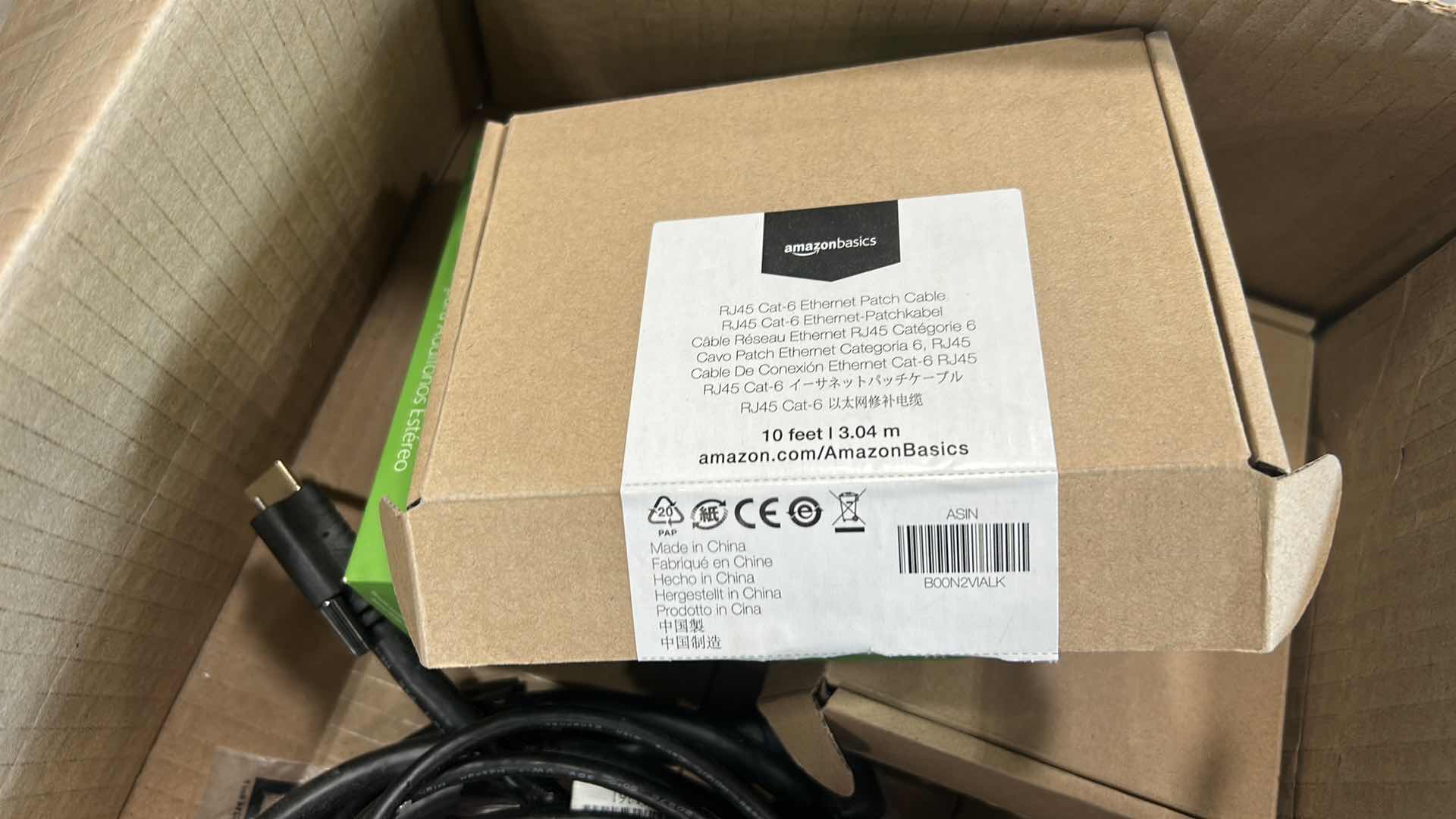 Photo 1 of BOX FULL OF CABLES AND ELECTRONICS