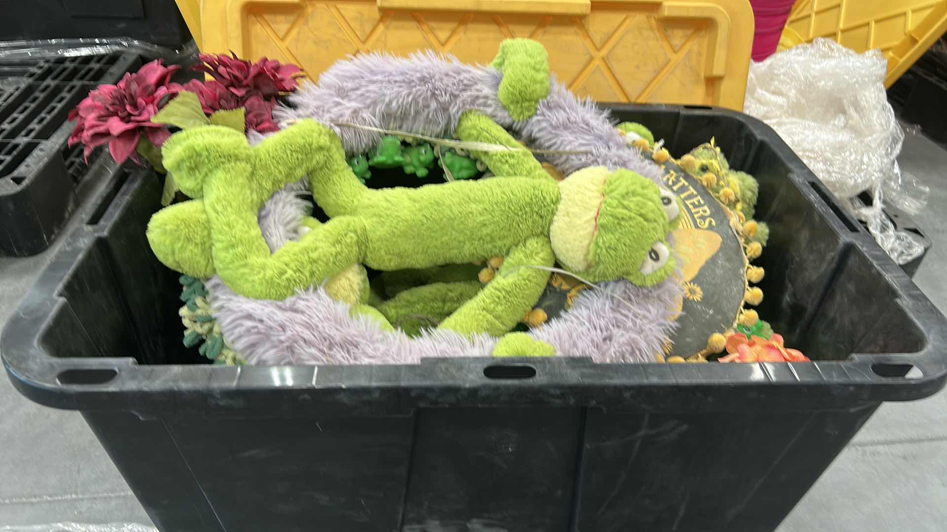 Photo 1 of CONTENTS OF CONTAINER STUFFED FROGS