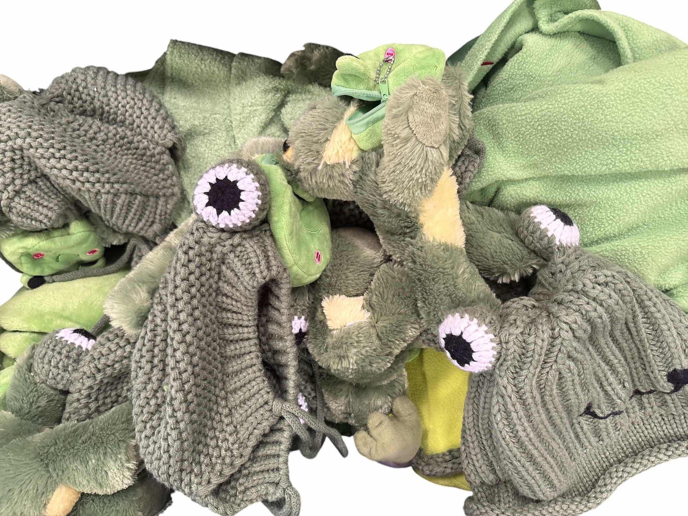 Photo 1 of CONTAINER OF FROG BEANIES AND MORE