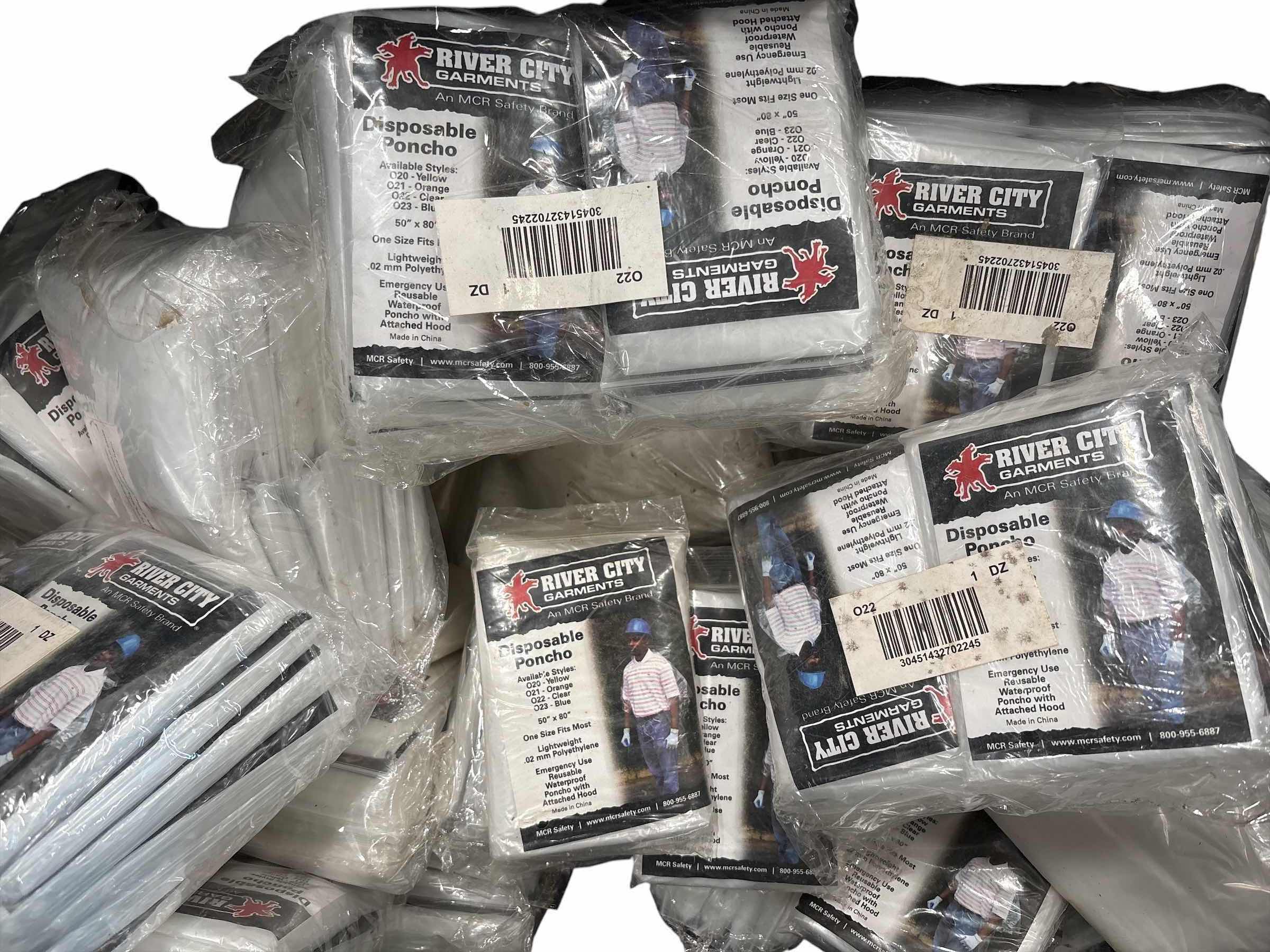 Photo 1 of CONTAINER OF DISPOSABLE PONCHOS