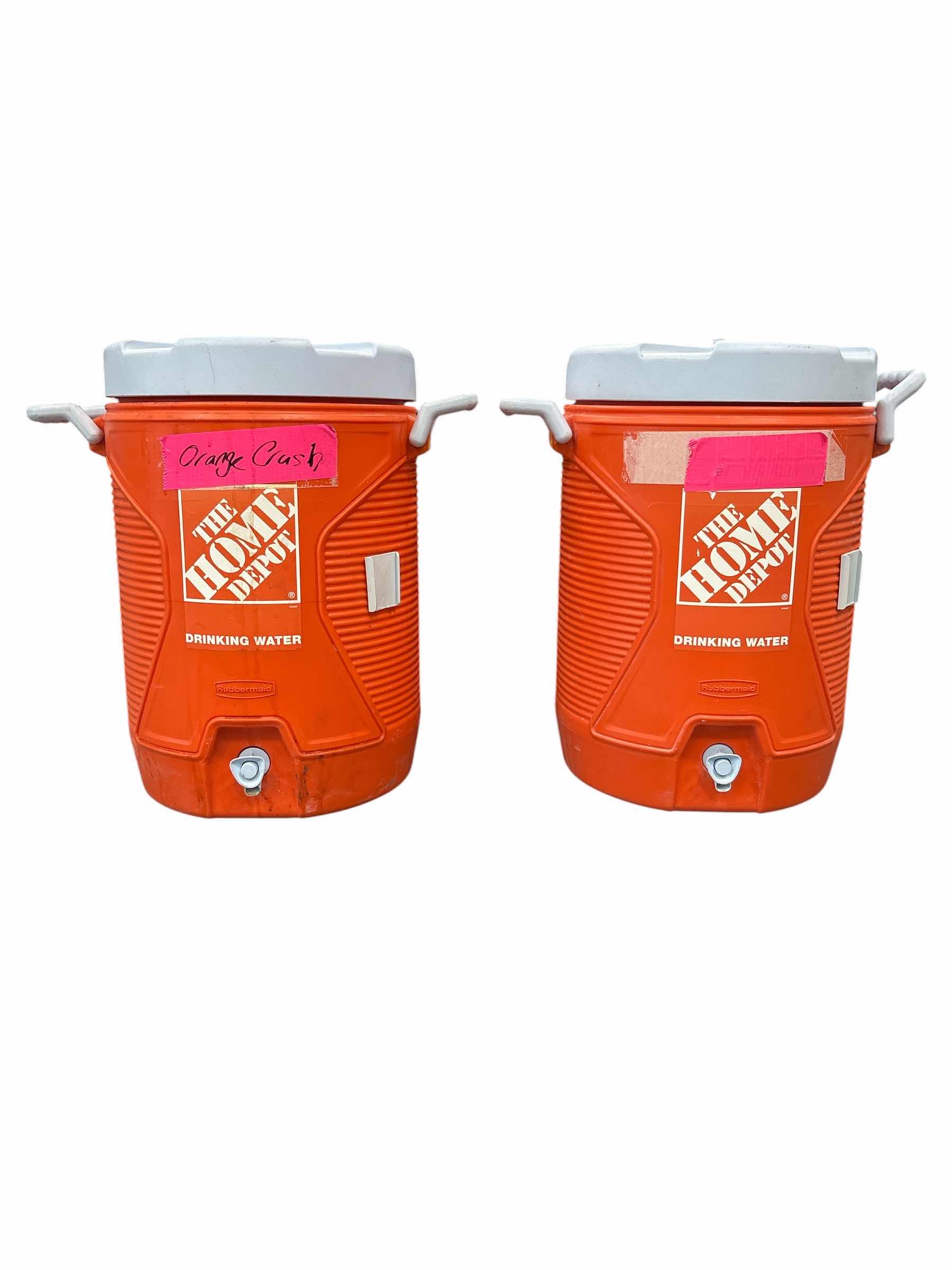 Photo 1 of (2)PCS RUBBERMAID 5 GALLON INSULATED BEVERAGE COOLER RETAIL $80